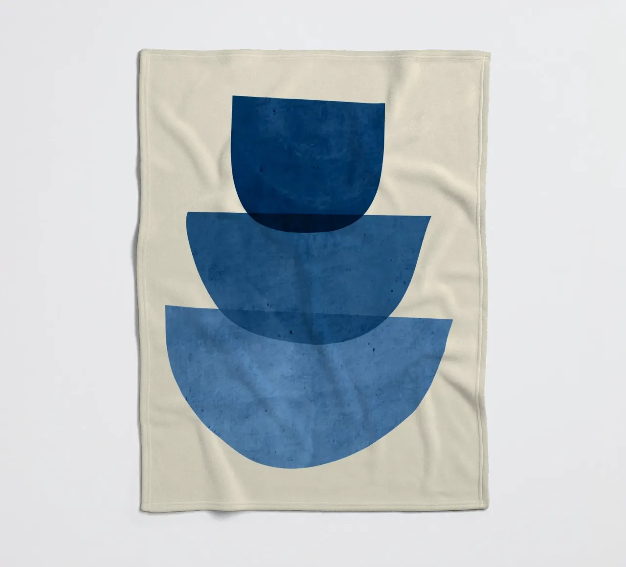 Forme astratte 37 Blu coperta in pile da ThingDesign