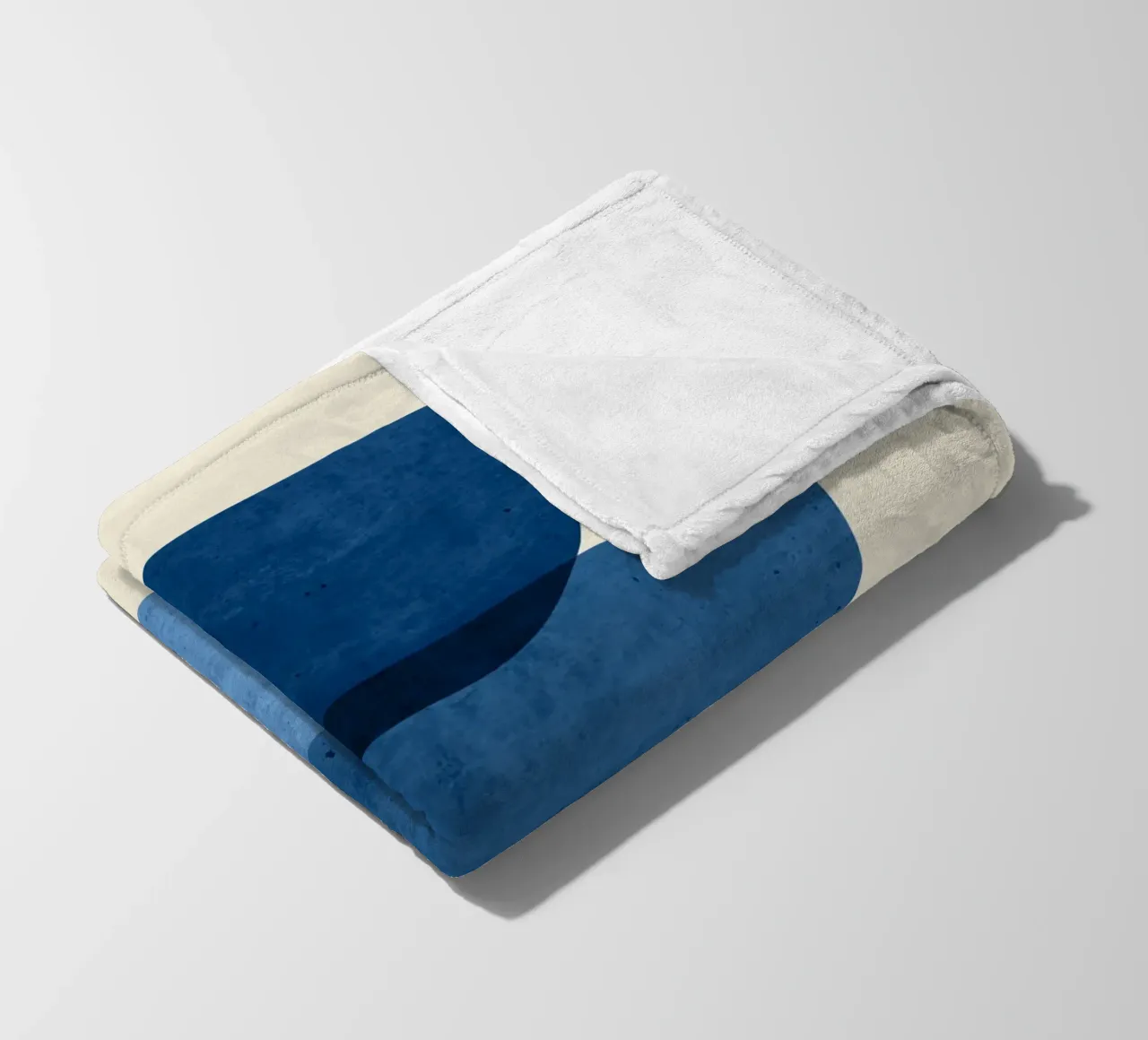 Forme astratte 37 Blu coperta in pile da ThingDesign