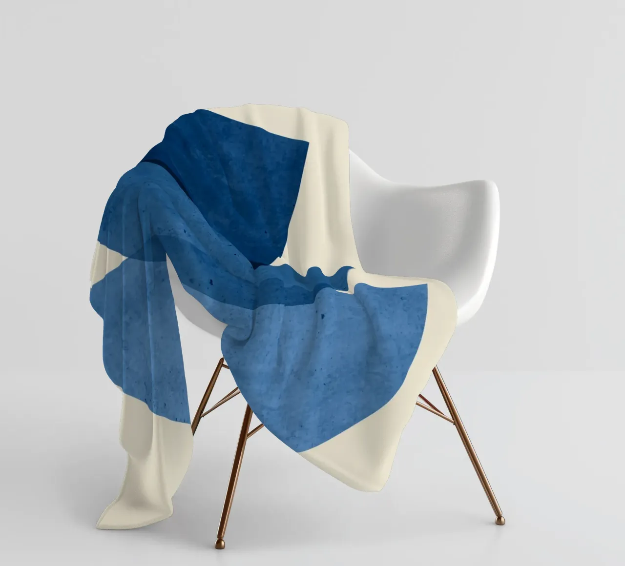 Forme astratte 37 Blu coperta in pile da ThingDesign