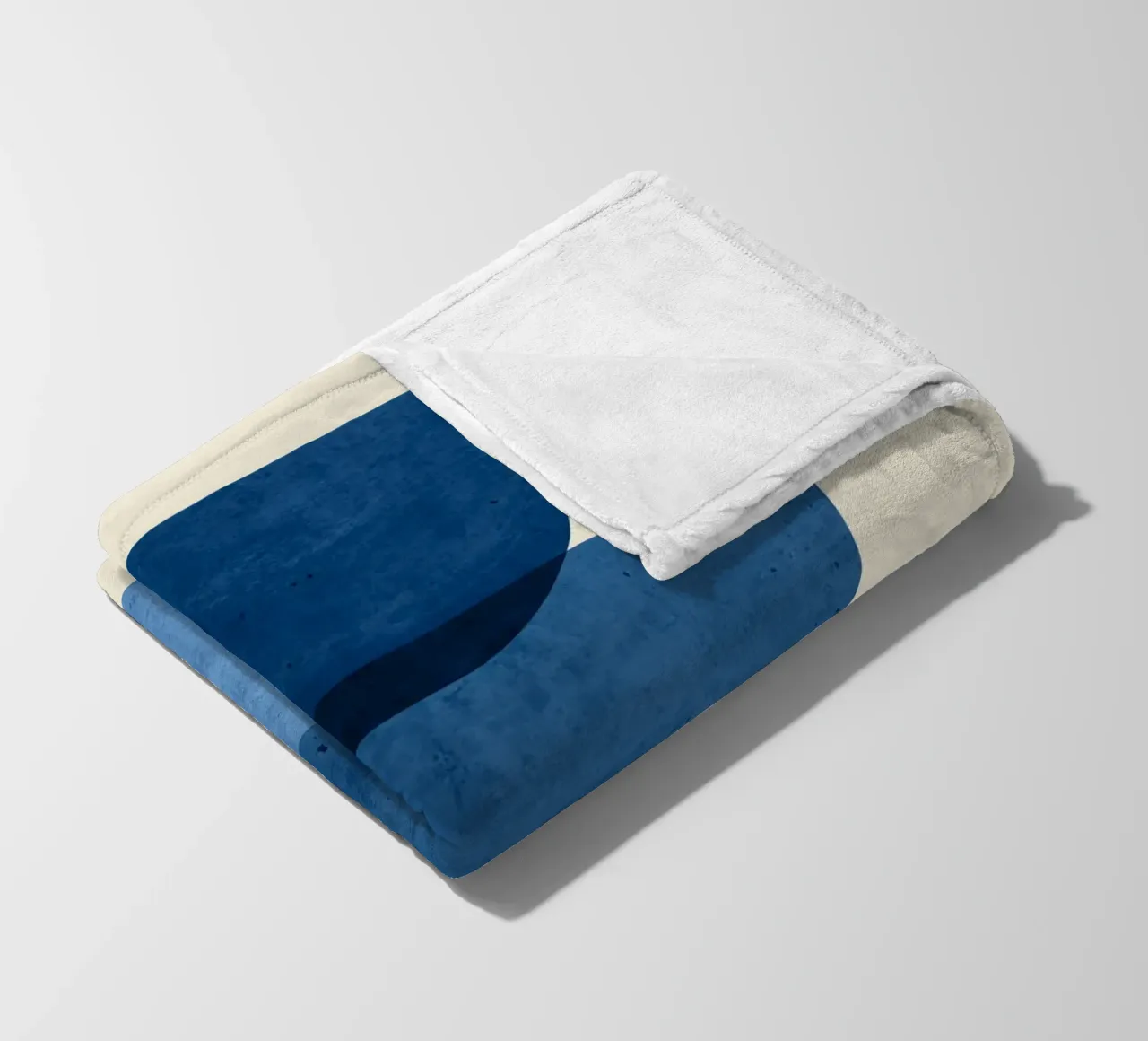 Forme astratte 37 Blu coperta in pile da ThingDesign