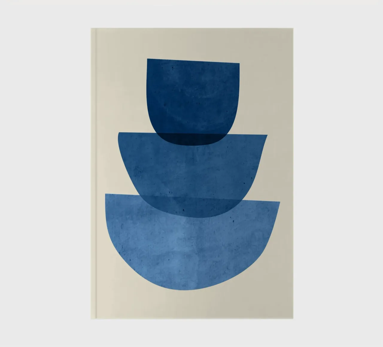 Abstract Shapes 37 Blue notebook by ThingDesign