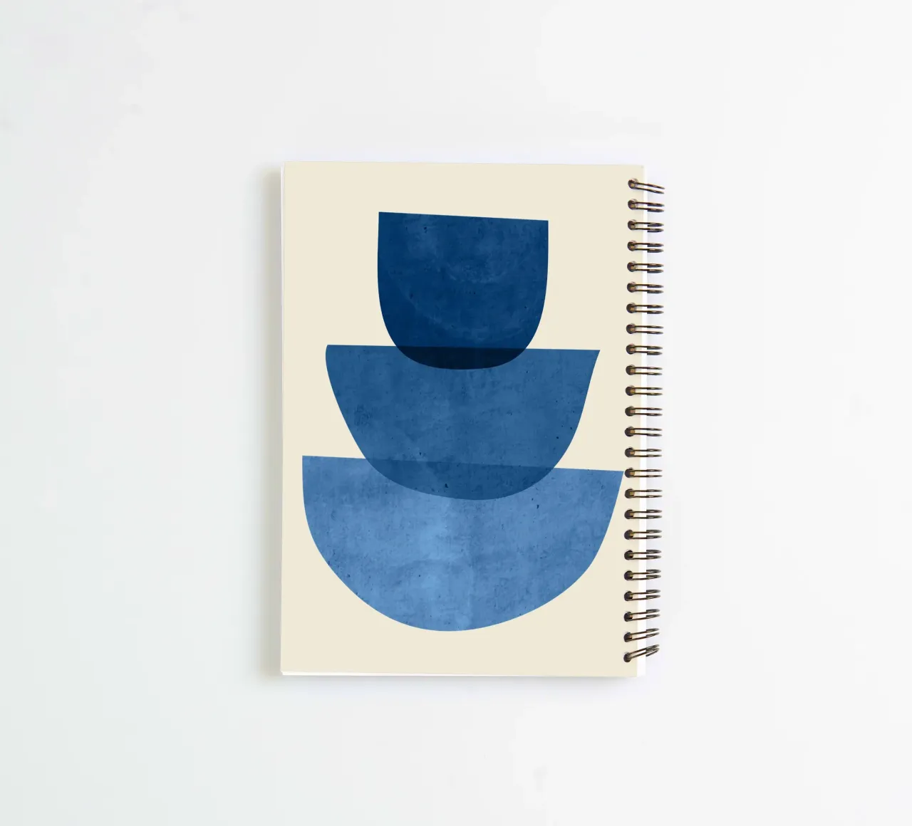 Formas abstractas 37 Azul cuaderno de espiral de ThingDesign