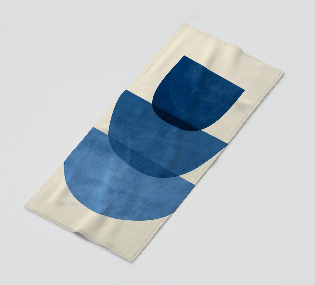 Forme astratte 37 Blu telo mare da ThingDesign