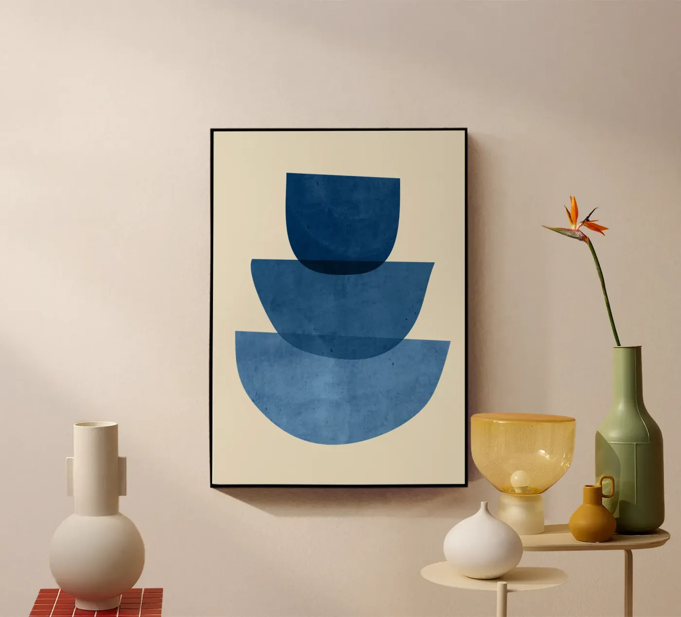 Abstract Shapes 37 Blue plexiglass da ThingDesign