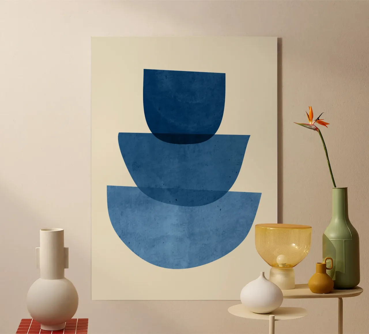 Forme astratte 37 Blu plexiglass da ThingDesign