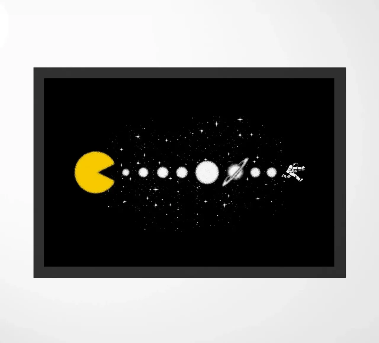 Astronauta minimalista per l'espansione del sistema solare zerbino da Tobe Fonseca