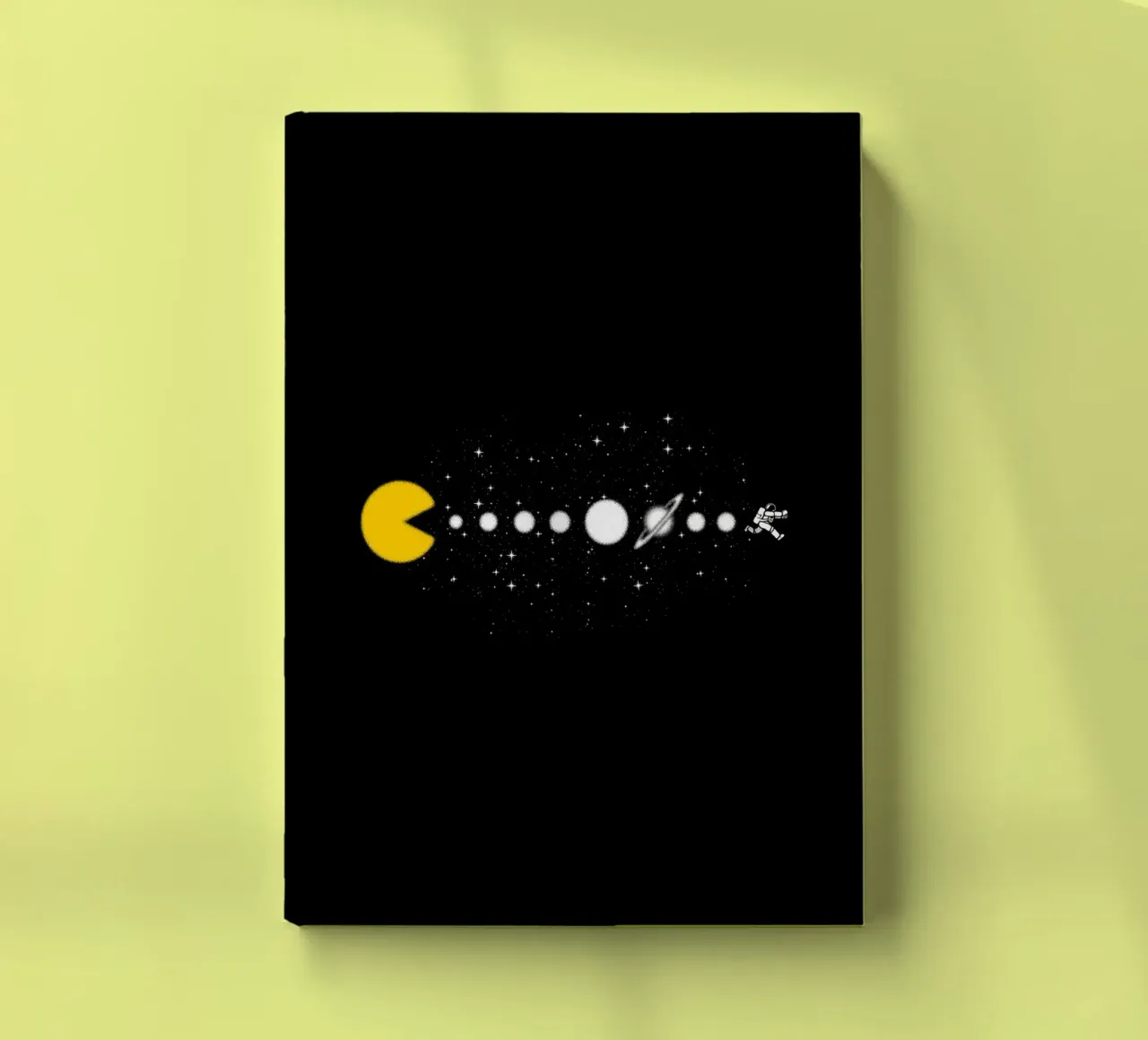 Minimalist Solar System Expansion Astronaut notebook by Tobe Fonseca