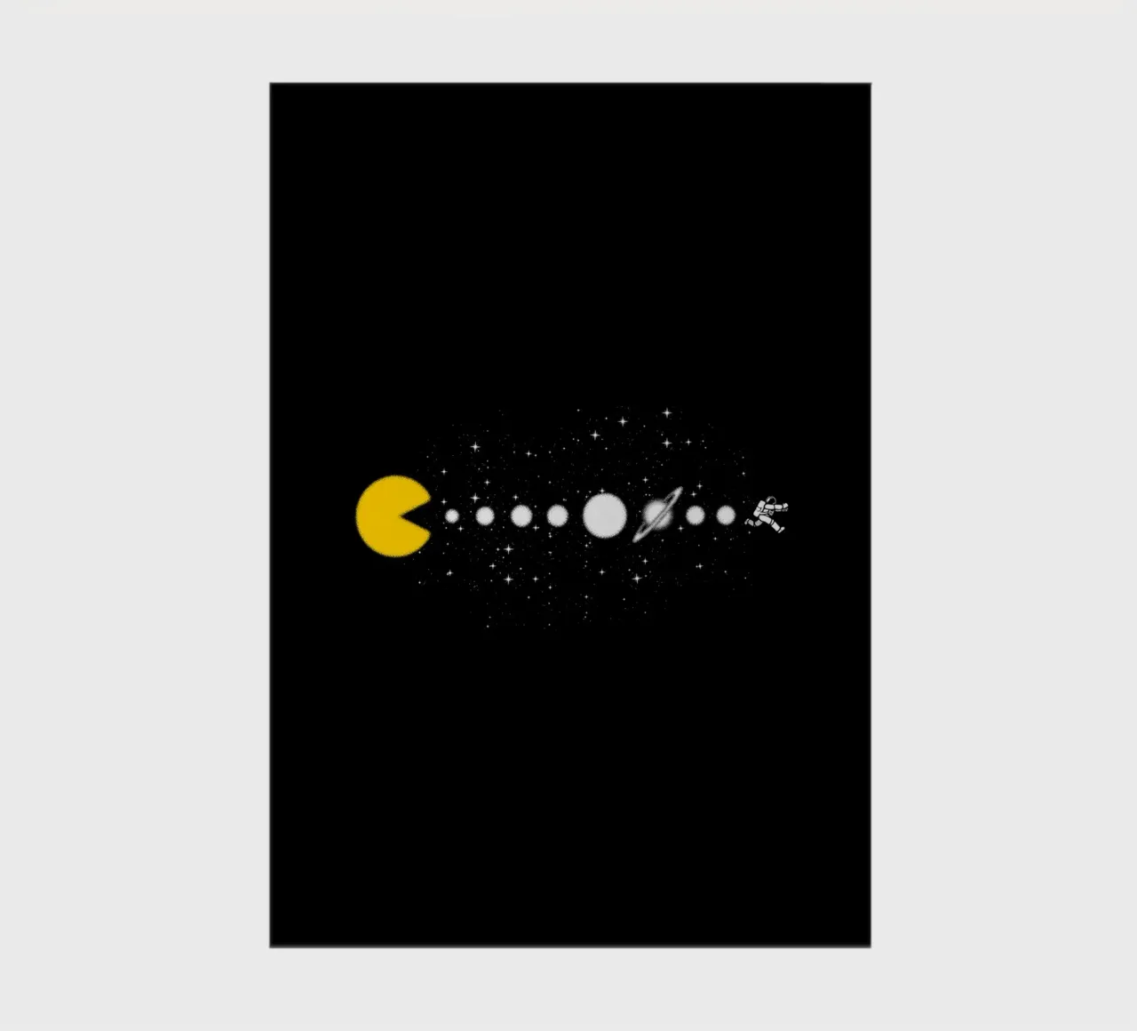 Minimalist Solar System Expansion Astronaut notebook by Tobe Fonseca