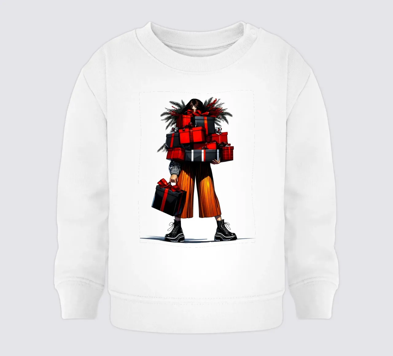 CHRISTMAS GIFTS GALORE baby sweatshirt by ARTOMATIC