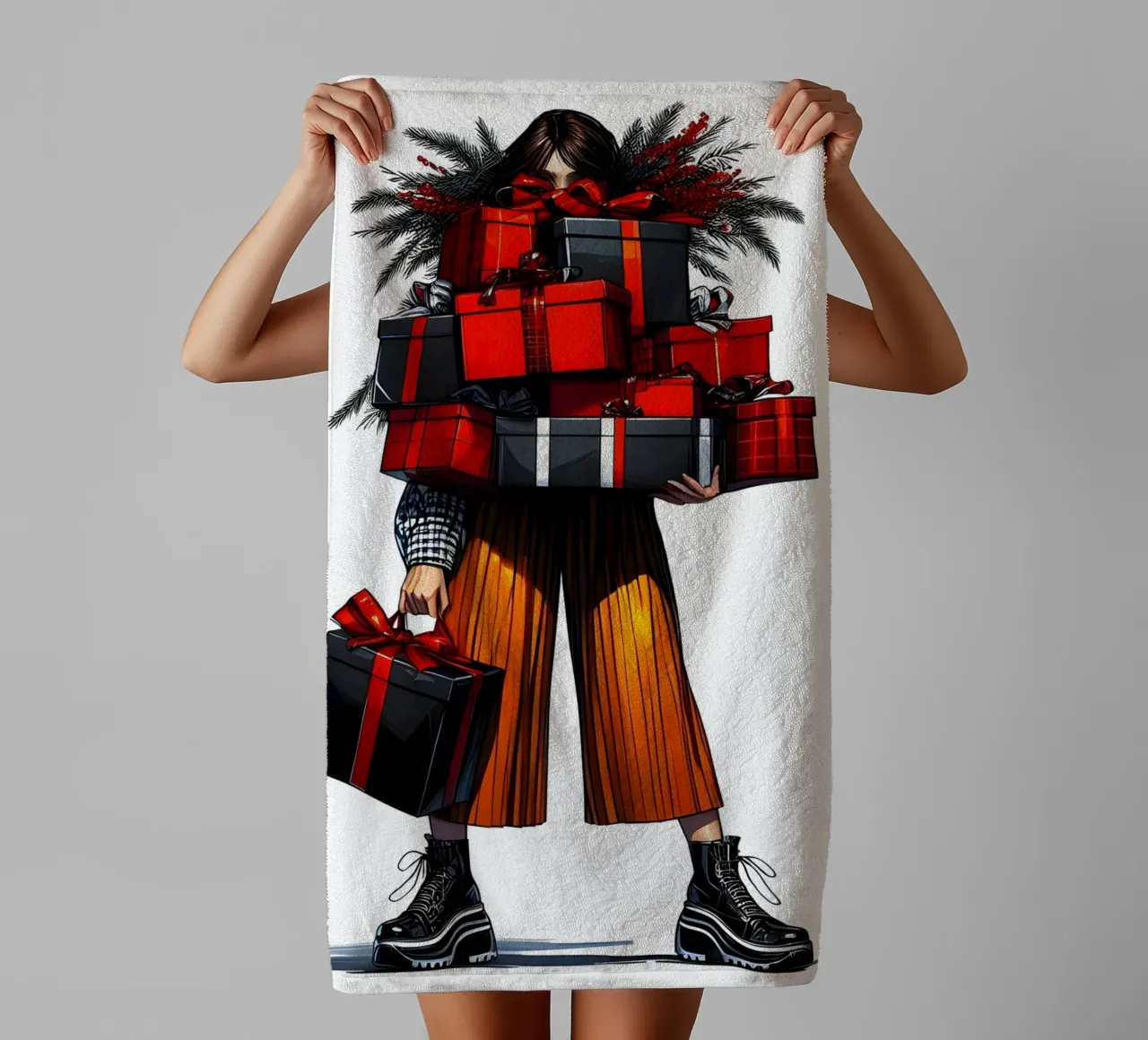 CHRISTMAS GIFTS GALORE Handtuch von ARTOMATIC
