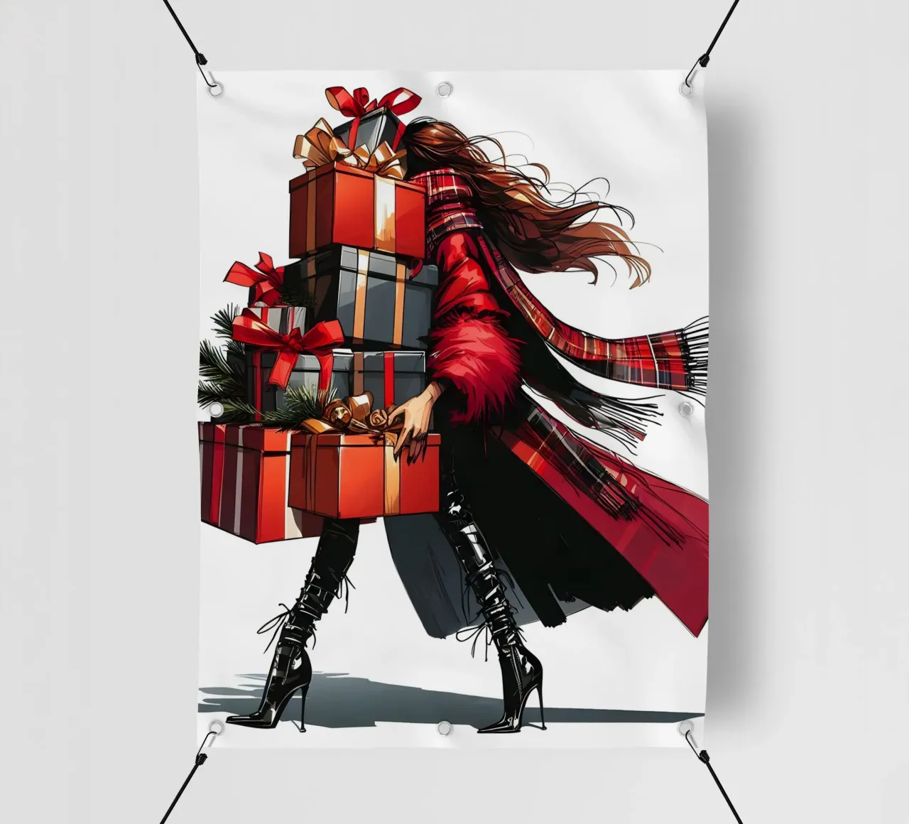 CHRISTMAS ALL WRAPPED UP pvc cover by ARTOMATIC