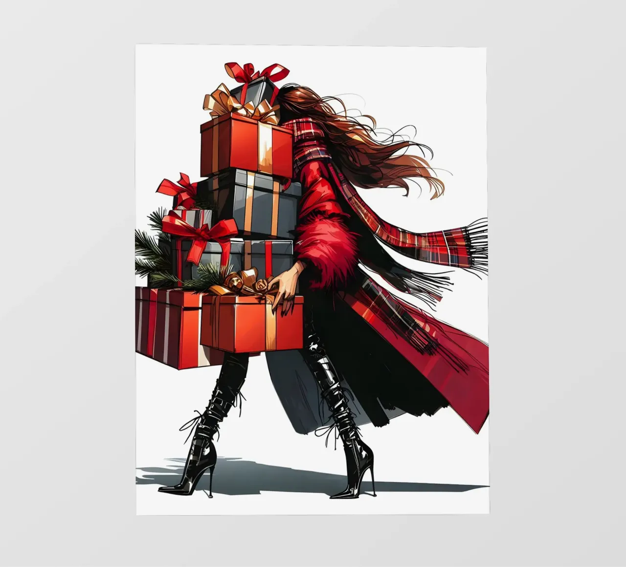CHRISTMAS ALL WRAPPED UP pvc cover by ARTOMATIC