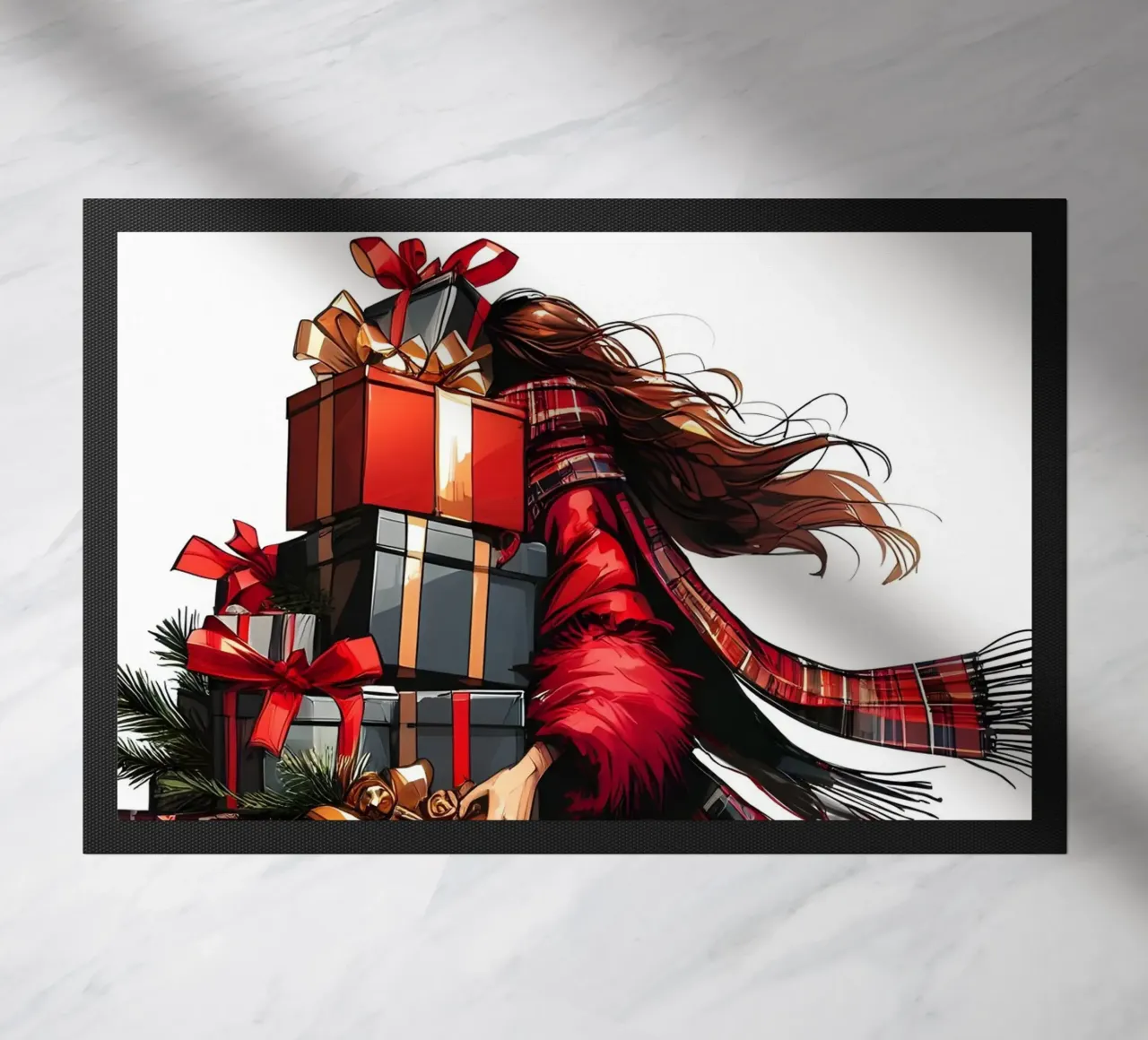 NATALE TUTTO IMPACCHETTATO zerbino da ARTOMATIC