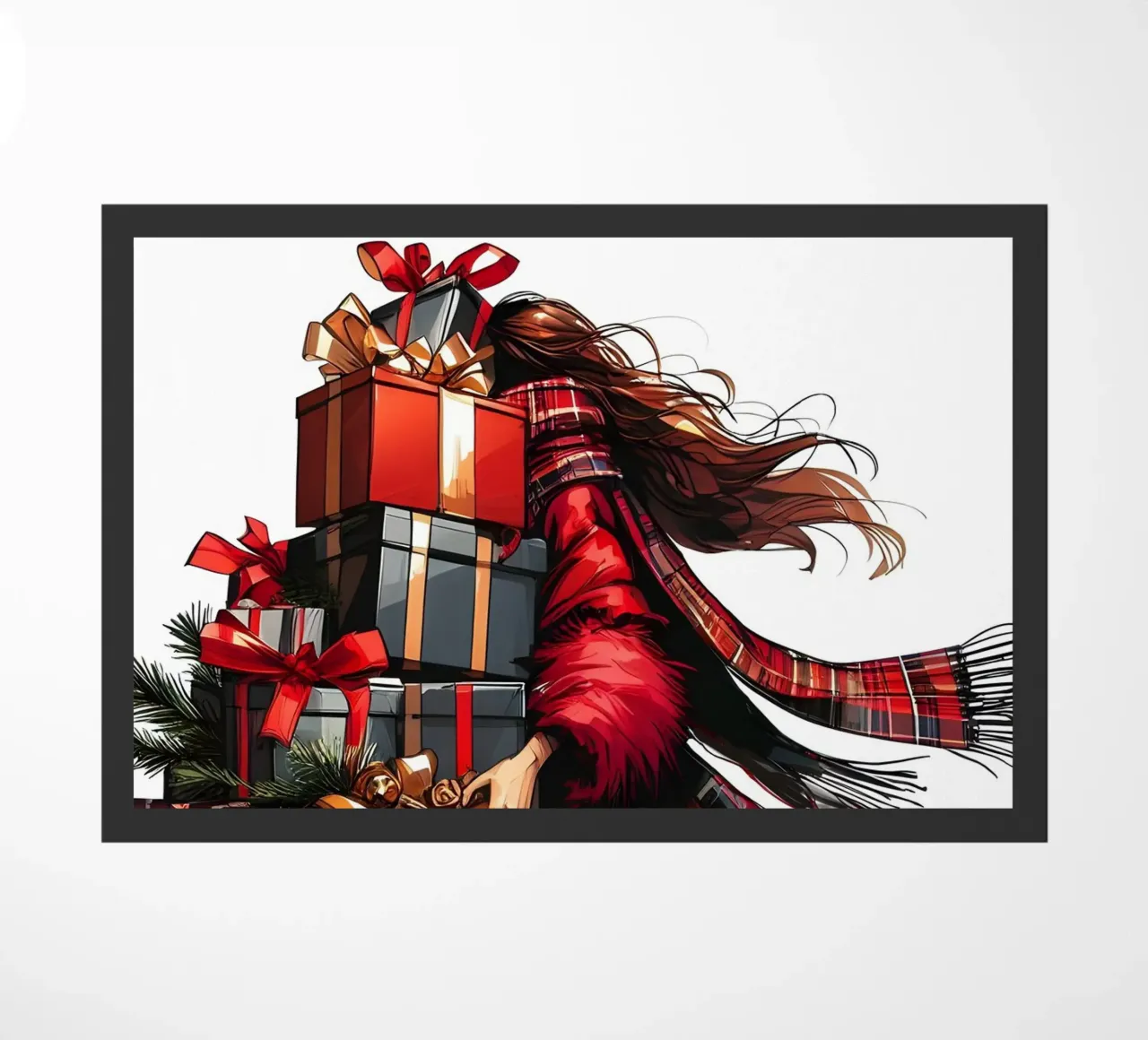 NATALE TUTTO IMPACCHETTATO zerbino da ARTOMATIC