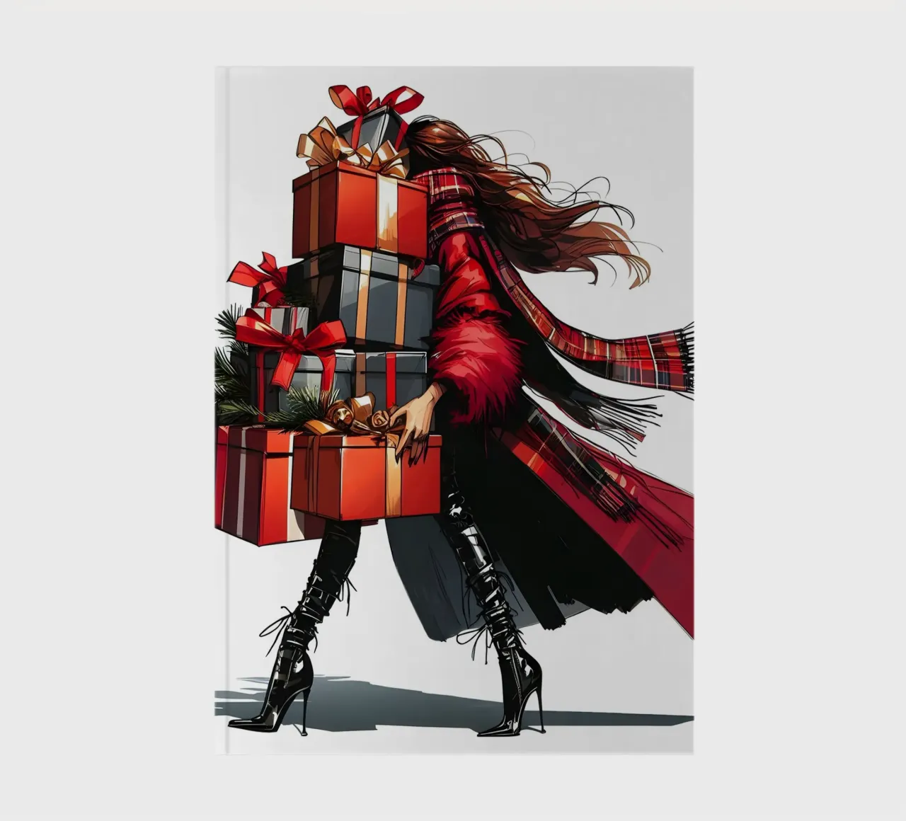 CHRISTMAS ALL WRAPPED UP notebook by ARTOMATIC
