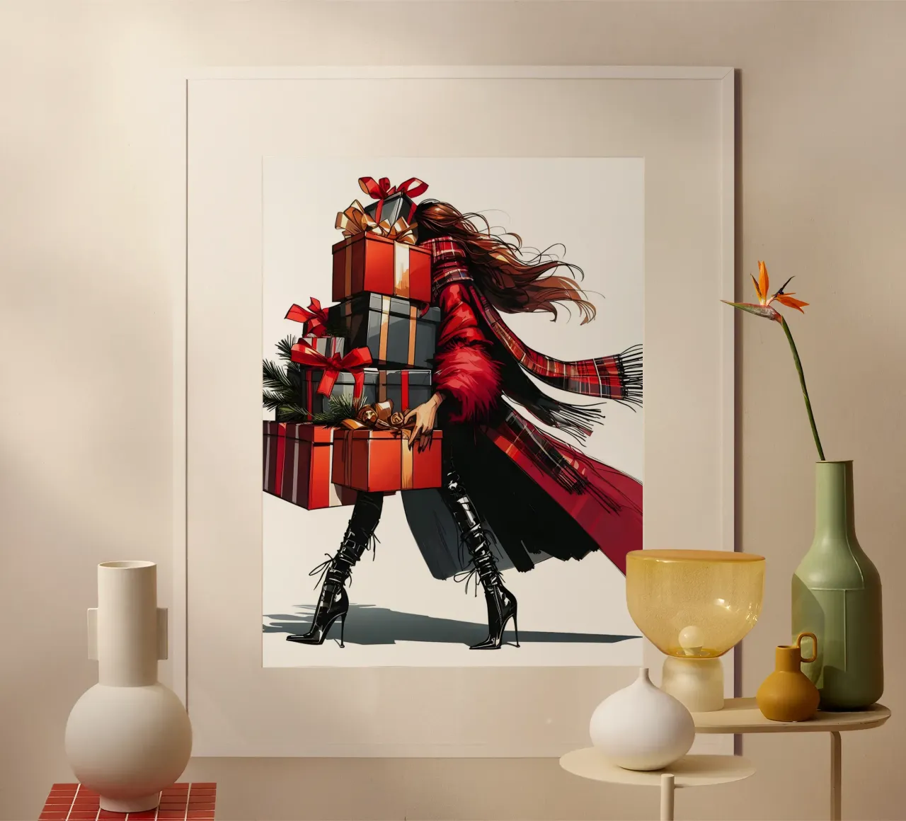 NATALE TUTTO IMPACCHETTATO carta hahnemühle da ARTOMATIC