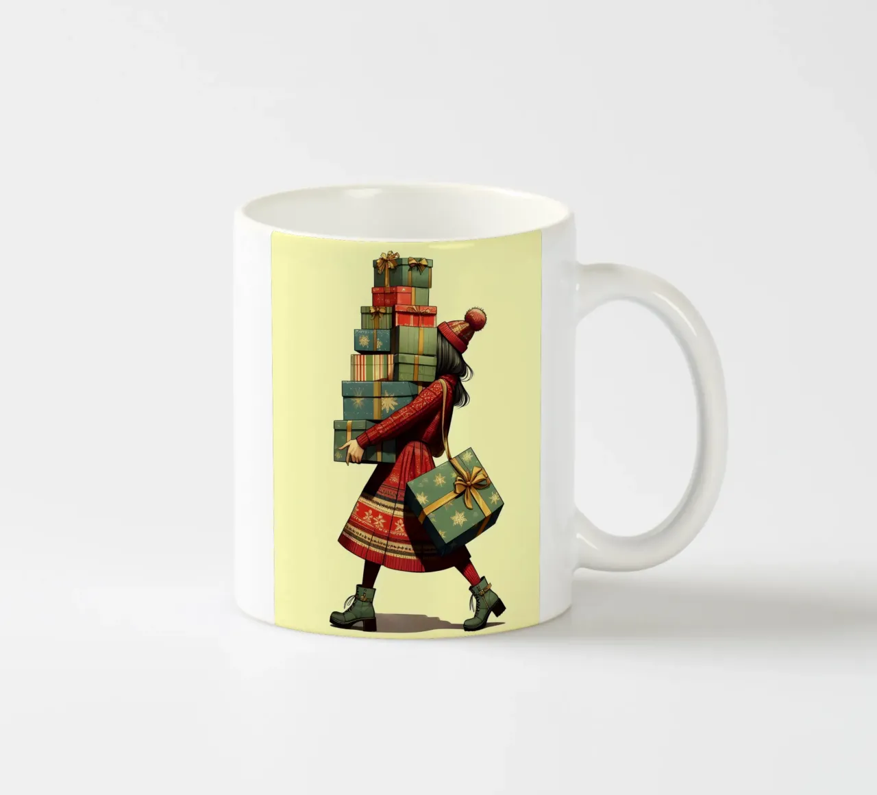 MERRY CHRISTMAS ceramic mug by ARTOMATIC