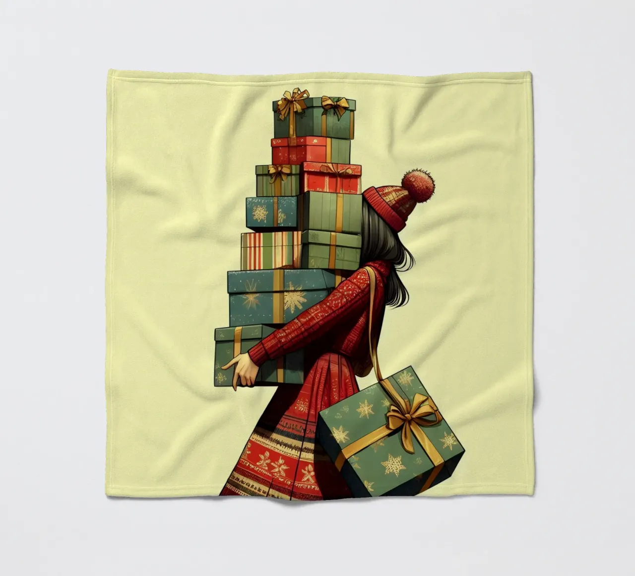 BUON NATALE coperta in pile da ARTOMATIC