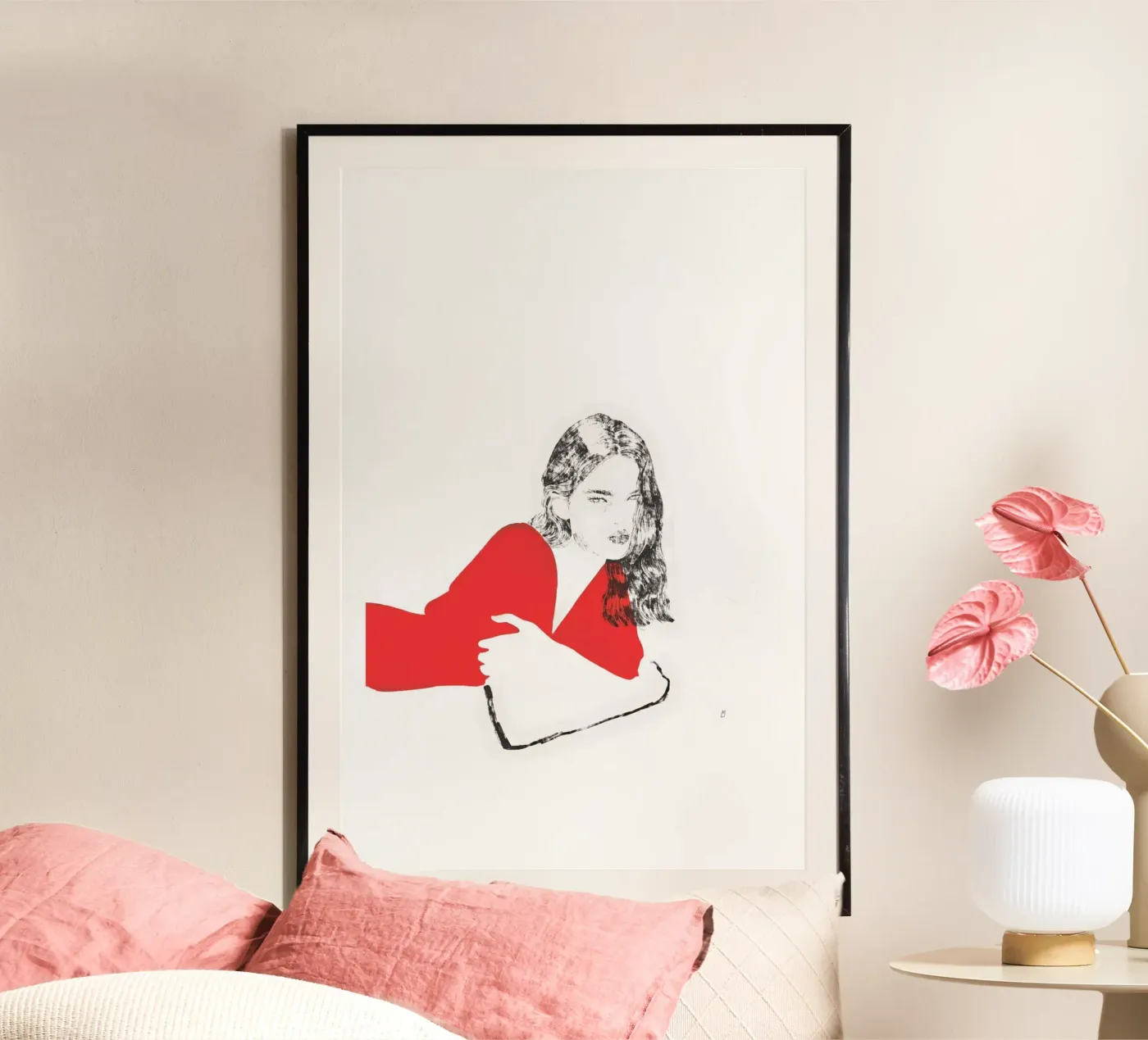 Untitled (Female Portrait V) Poster von Manuel Rebollo