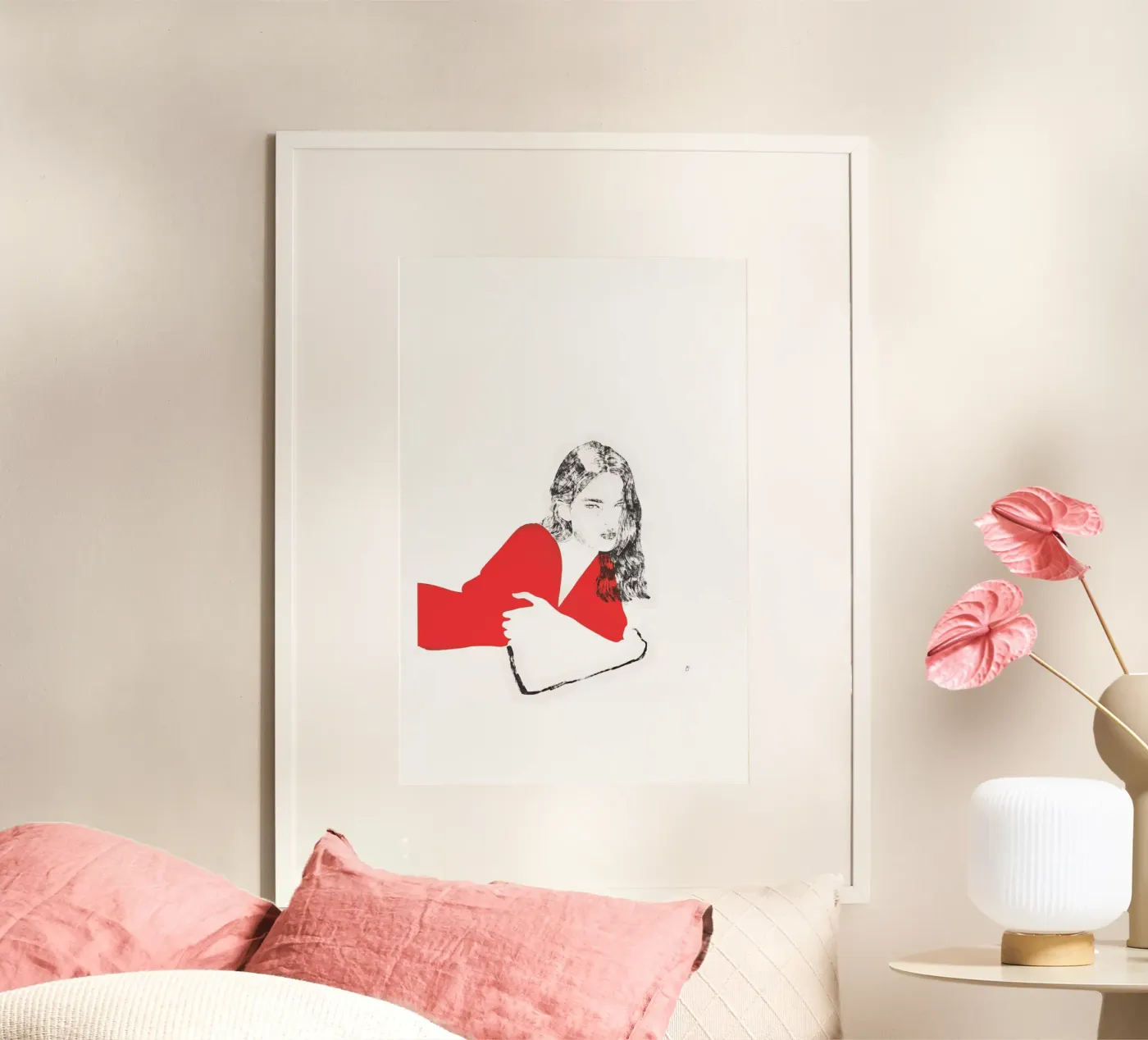 Untitled (Female Portrait V) Poster von Manuel Rebollo