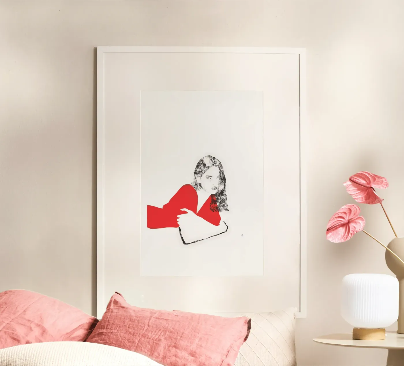 Untitled (Female Portrait V) Poster von Manuel Rebollo