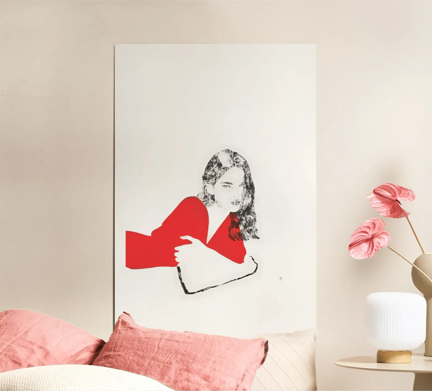 Untitled (Female Portrait V) Poster von Manuel Rebollo