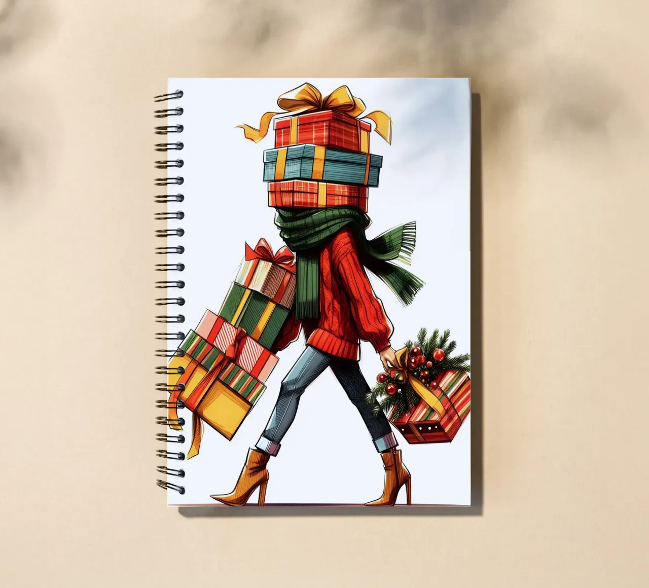 WEIHNACHTSGESCHENK VERPACKT Ringbuch von ARTOMATIC