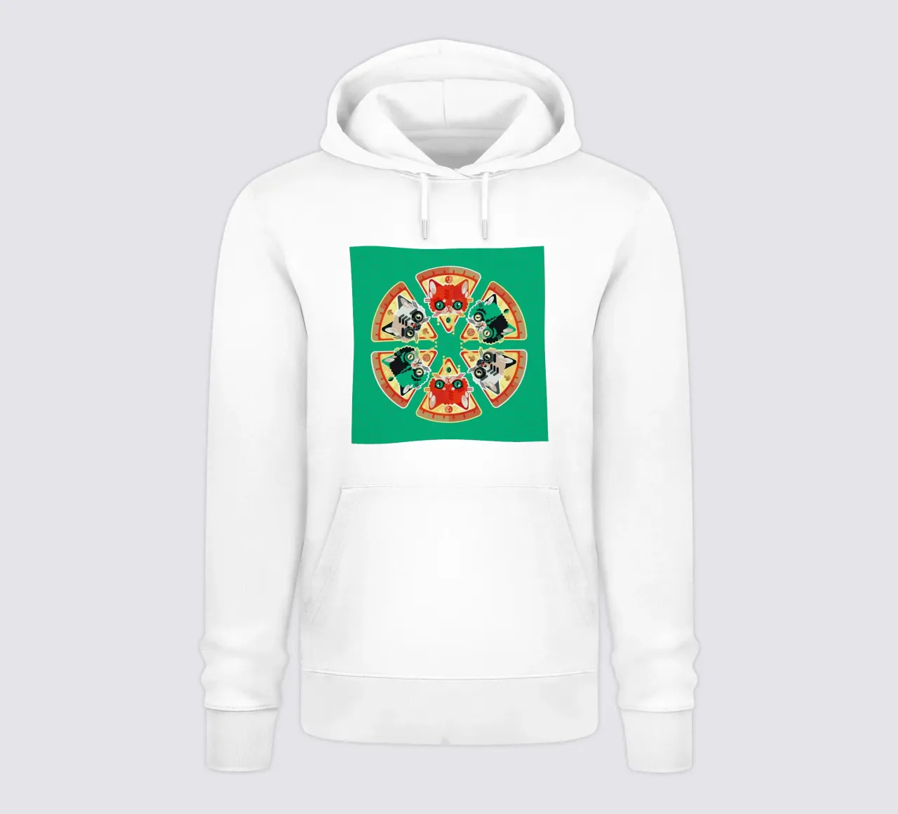 Pizza Slice Cats sudadera con capucha de Chobopop