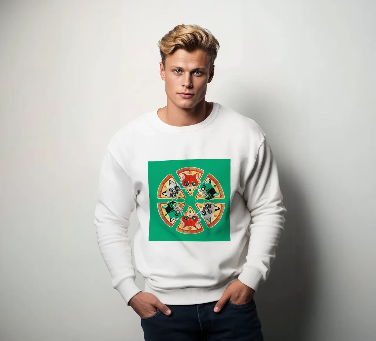 Pizza Slice Cats felpa da Chobopop