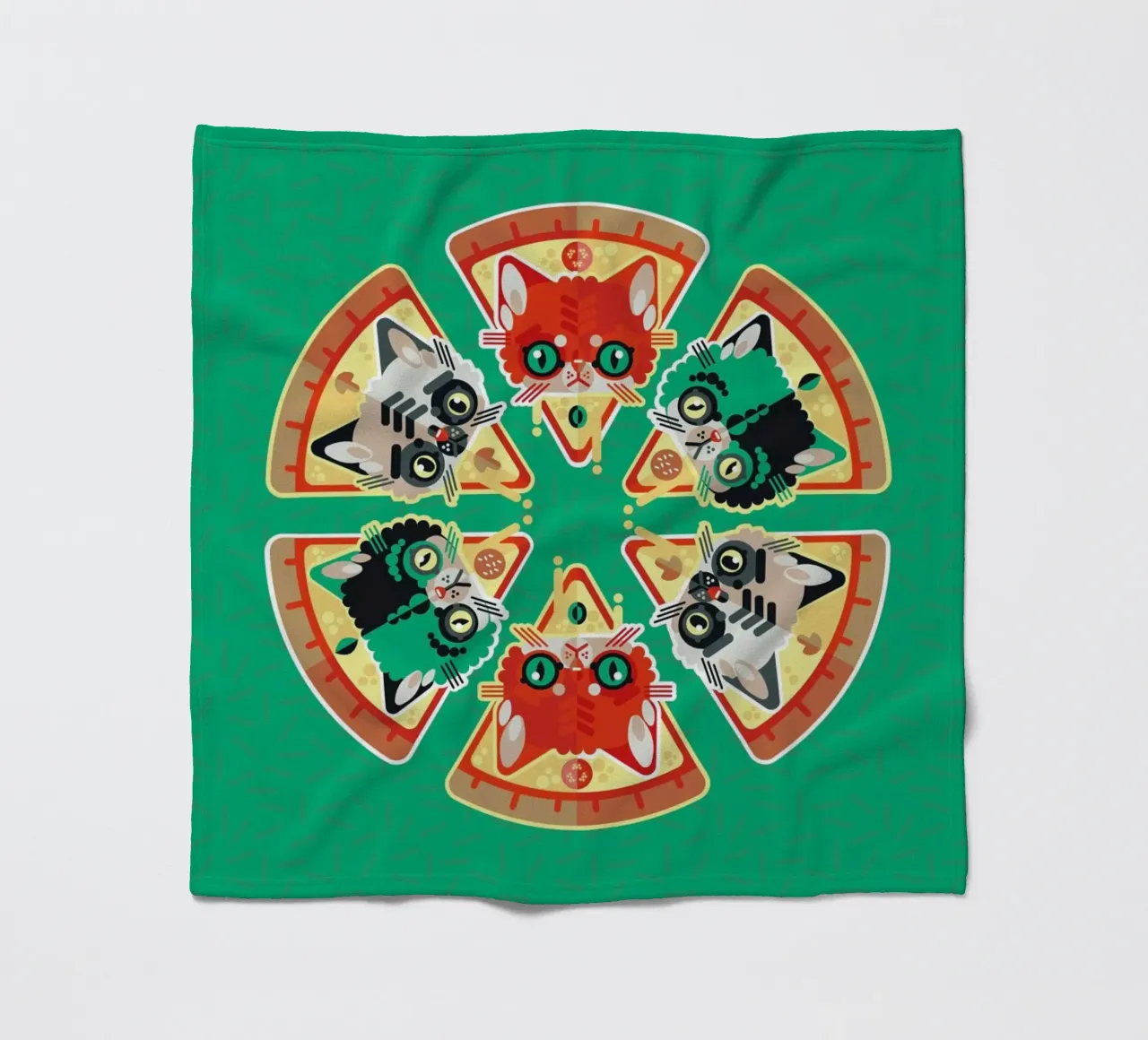 Pizza Slice Cats coperta in pile da Chobopop