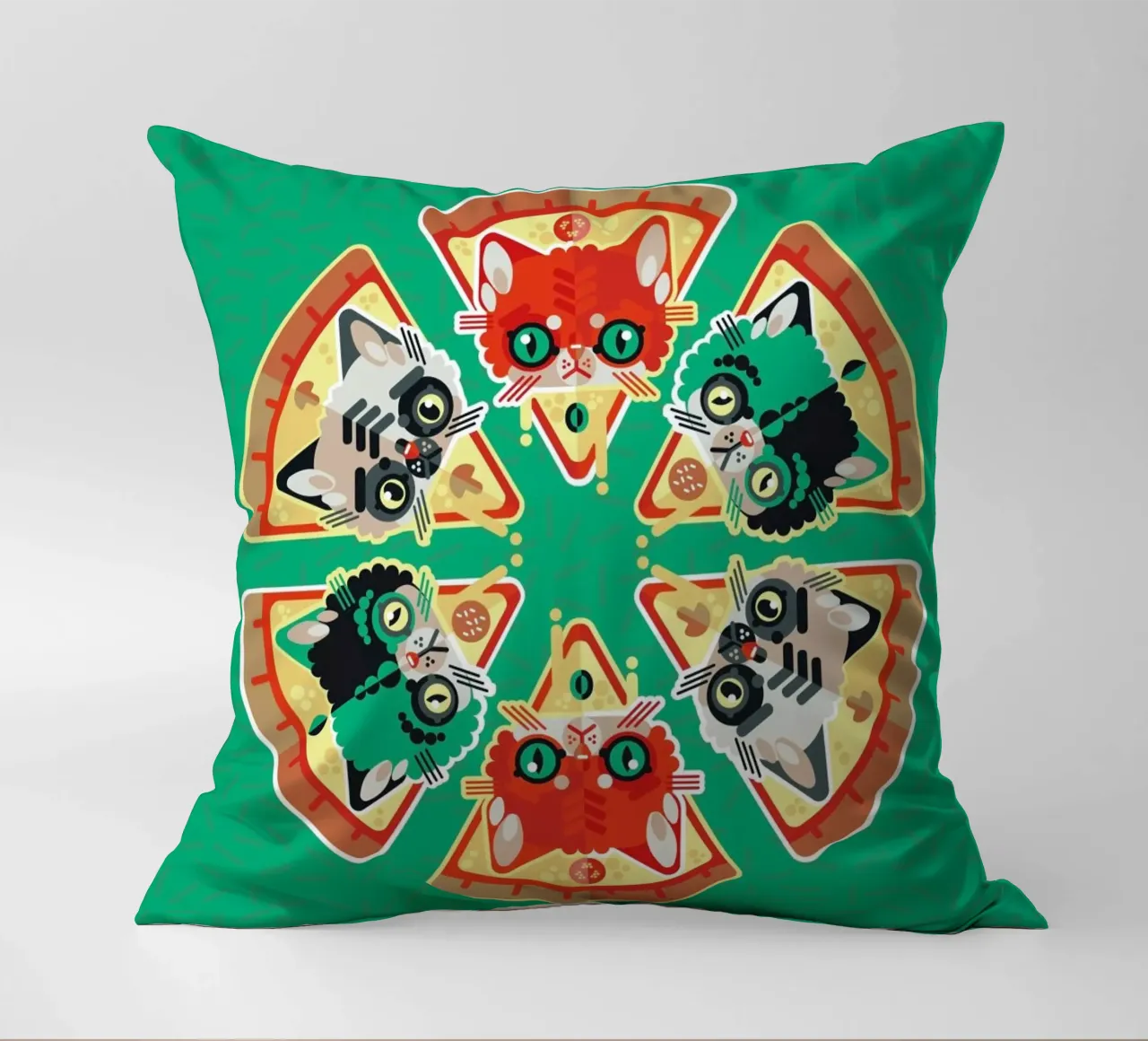 Pizza Slice Cats cuscino da Chobopop