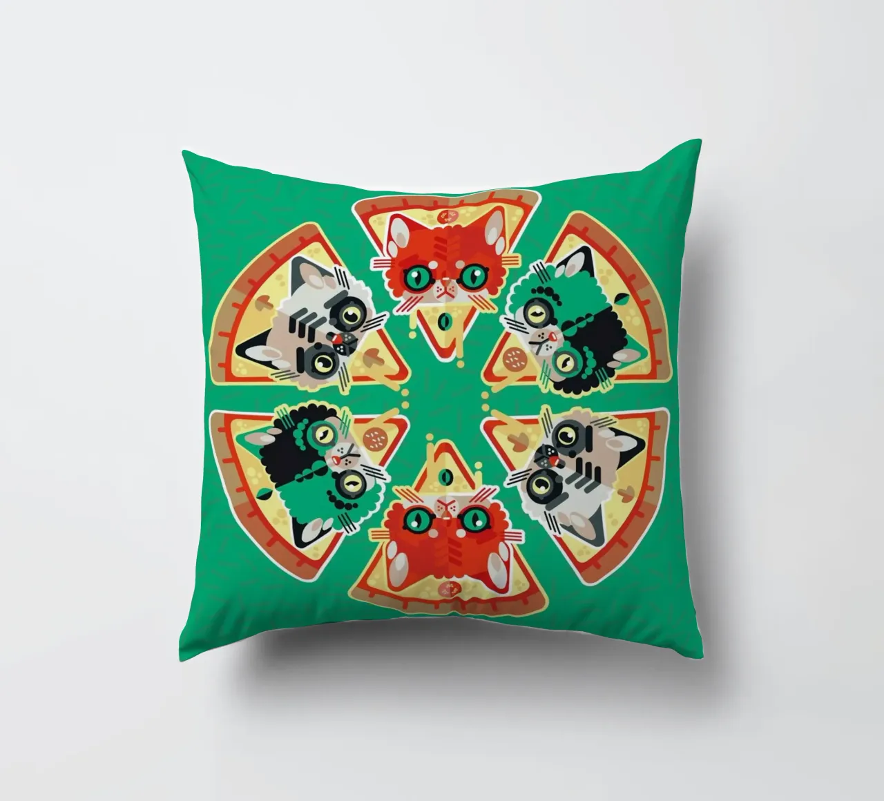 Pizza Slice Cats cuscino da Chobopop