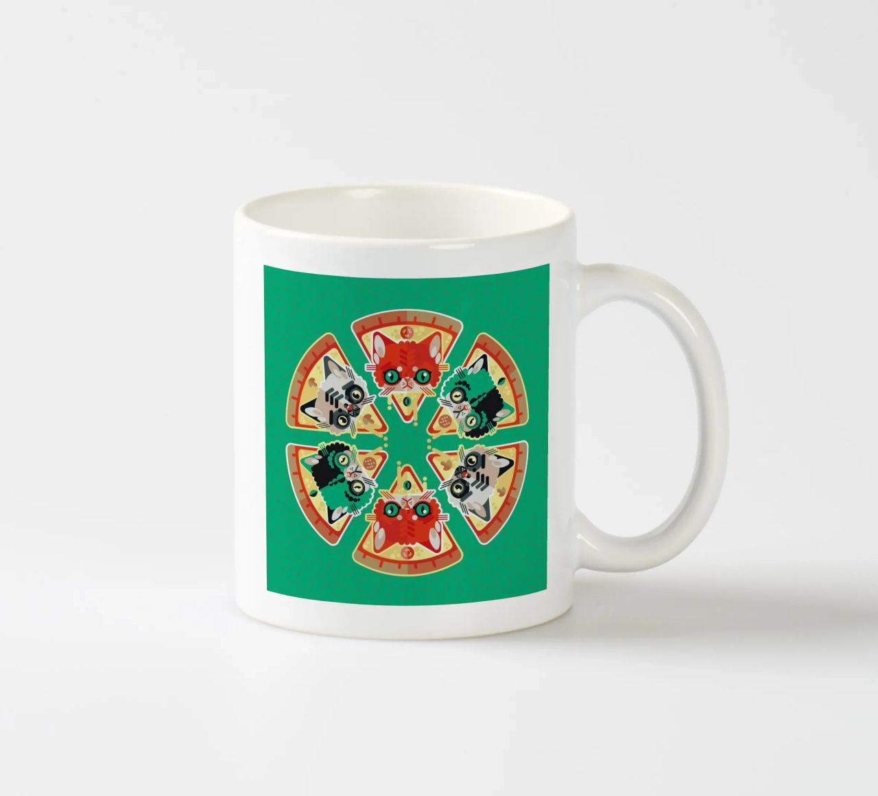 Pizza Slice Cats tazza in ceramica da Chobopop
