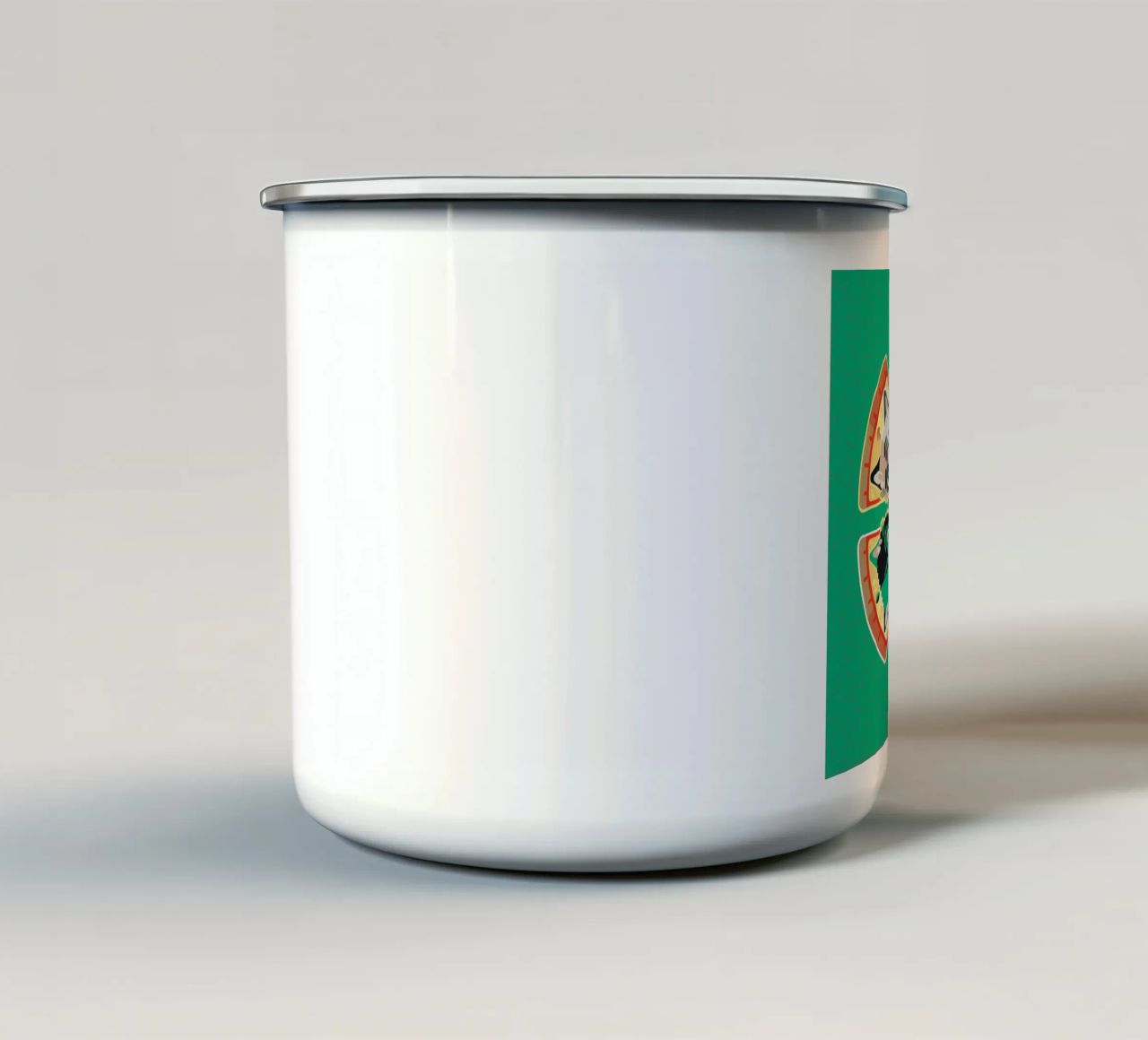 Pizza Slice Cats tazza in smalto da Chobopop