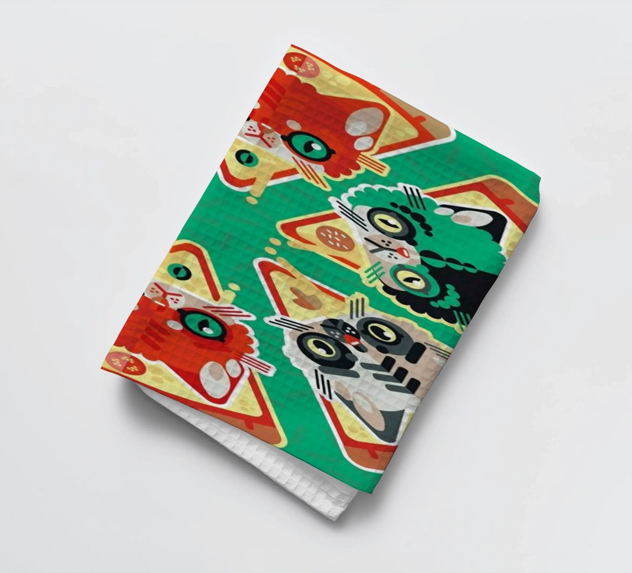 Pizza Slice Cats torchon de Chobopop