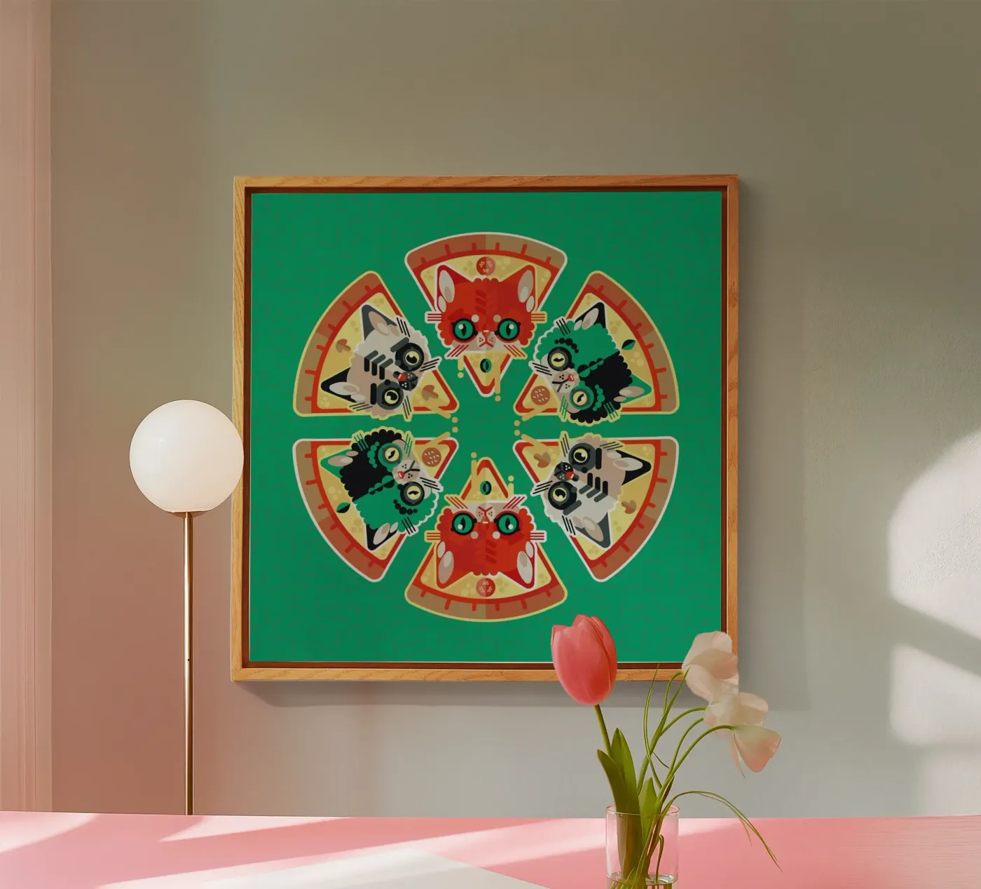 Pizza Slice Cats plexiglass da Chobopop