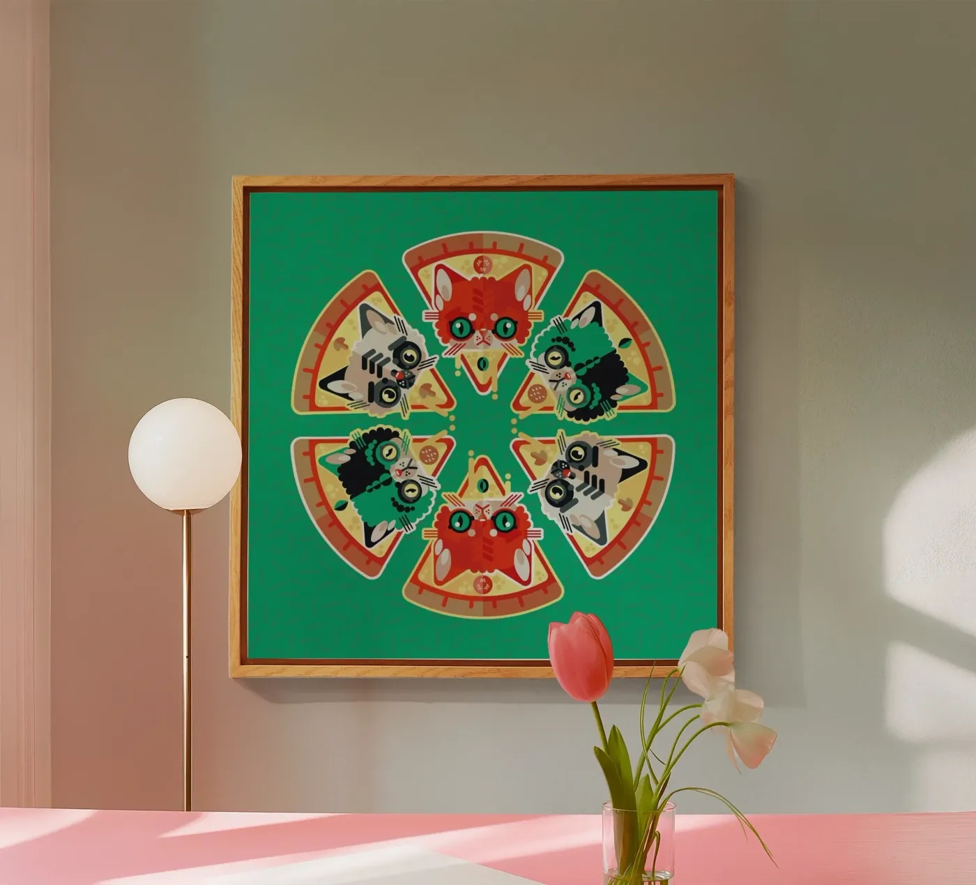 Pizza Slice Cats plexiglass da Chobopop