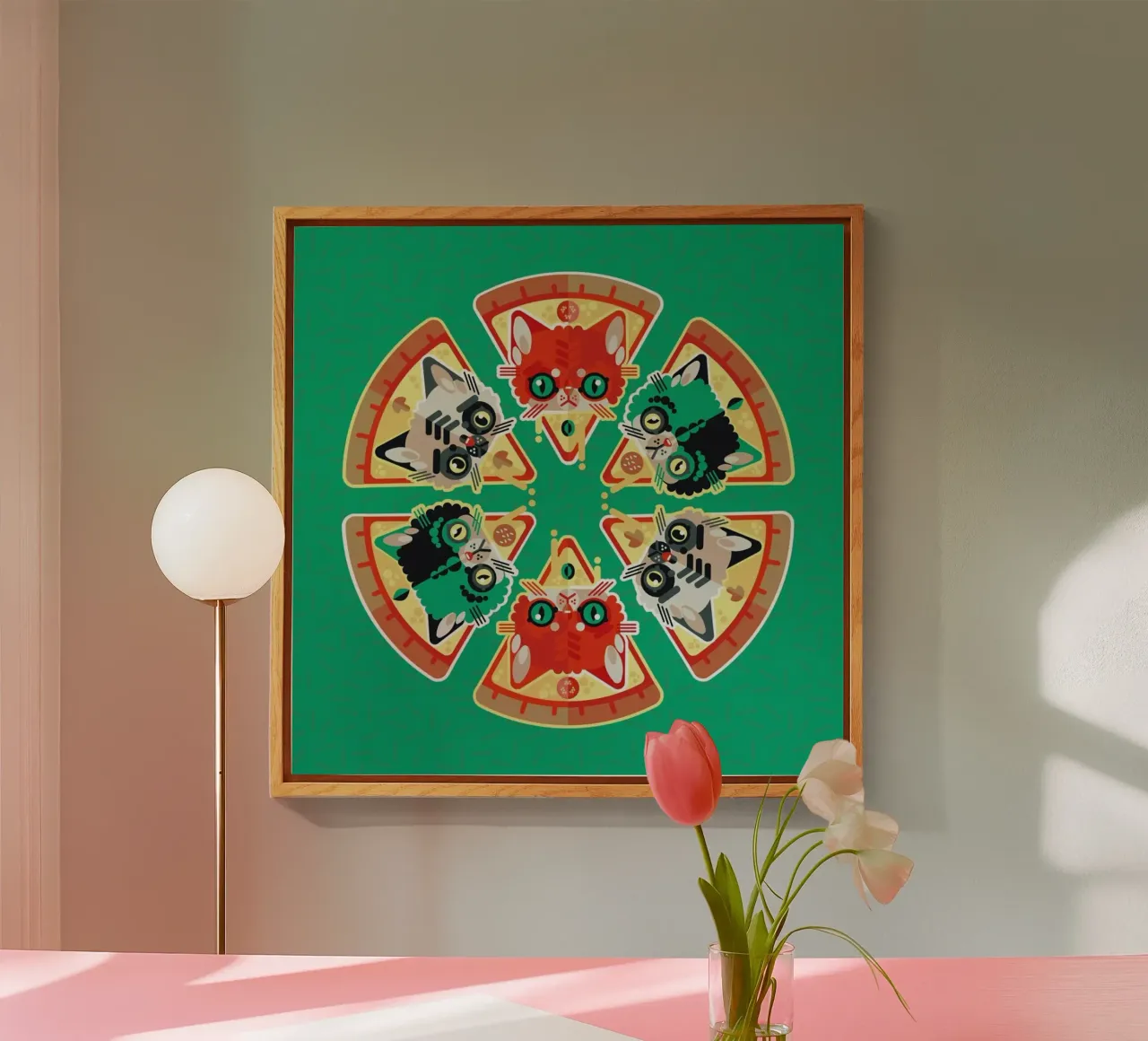 Pizza Slice Cats plexiglass da Chobopop