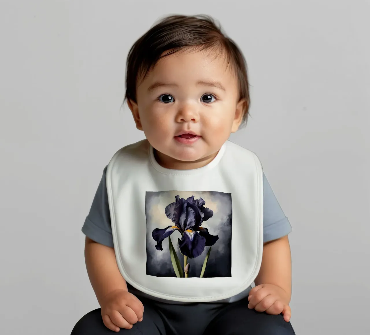 Iris nero bavaglino da Artistic-shop