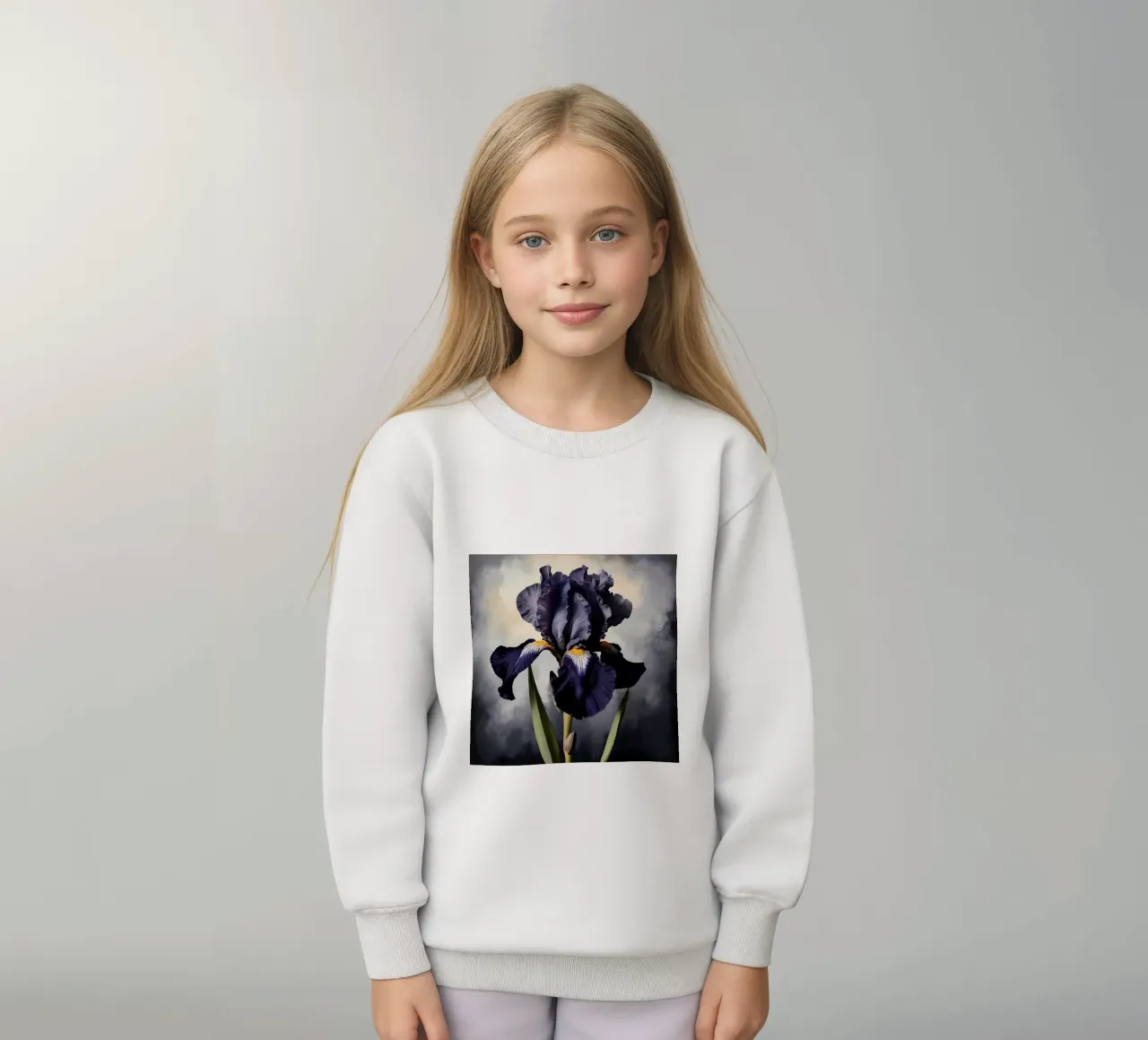 Iris nero felpa bambino da Artistic-shop
