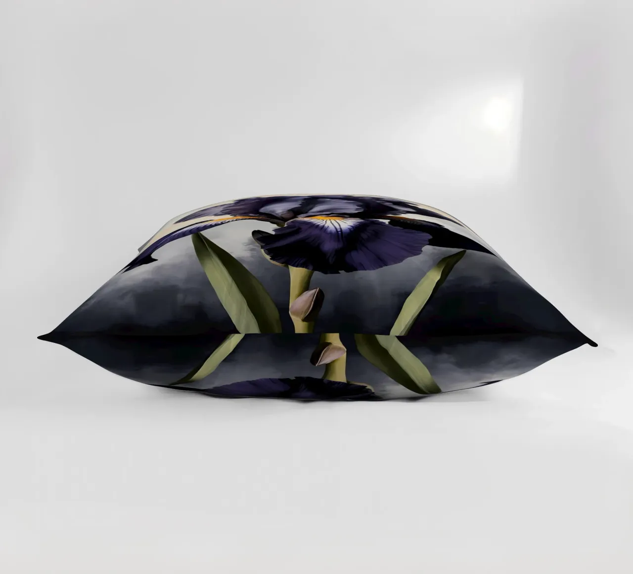 Iris nero cuscino da Artistic-shop