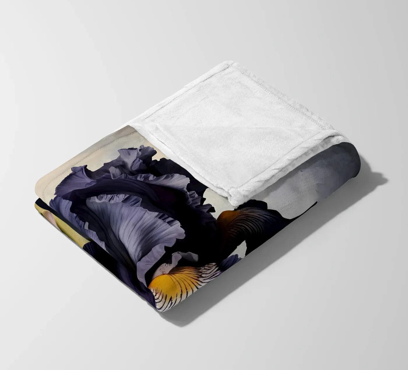 Iris nero coperta in pile da Artistic-shop