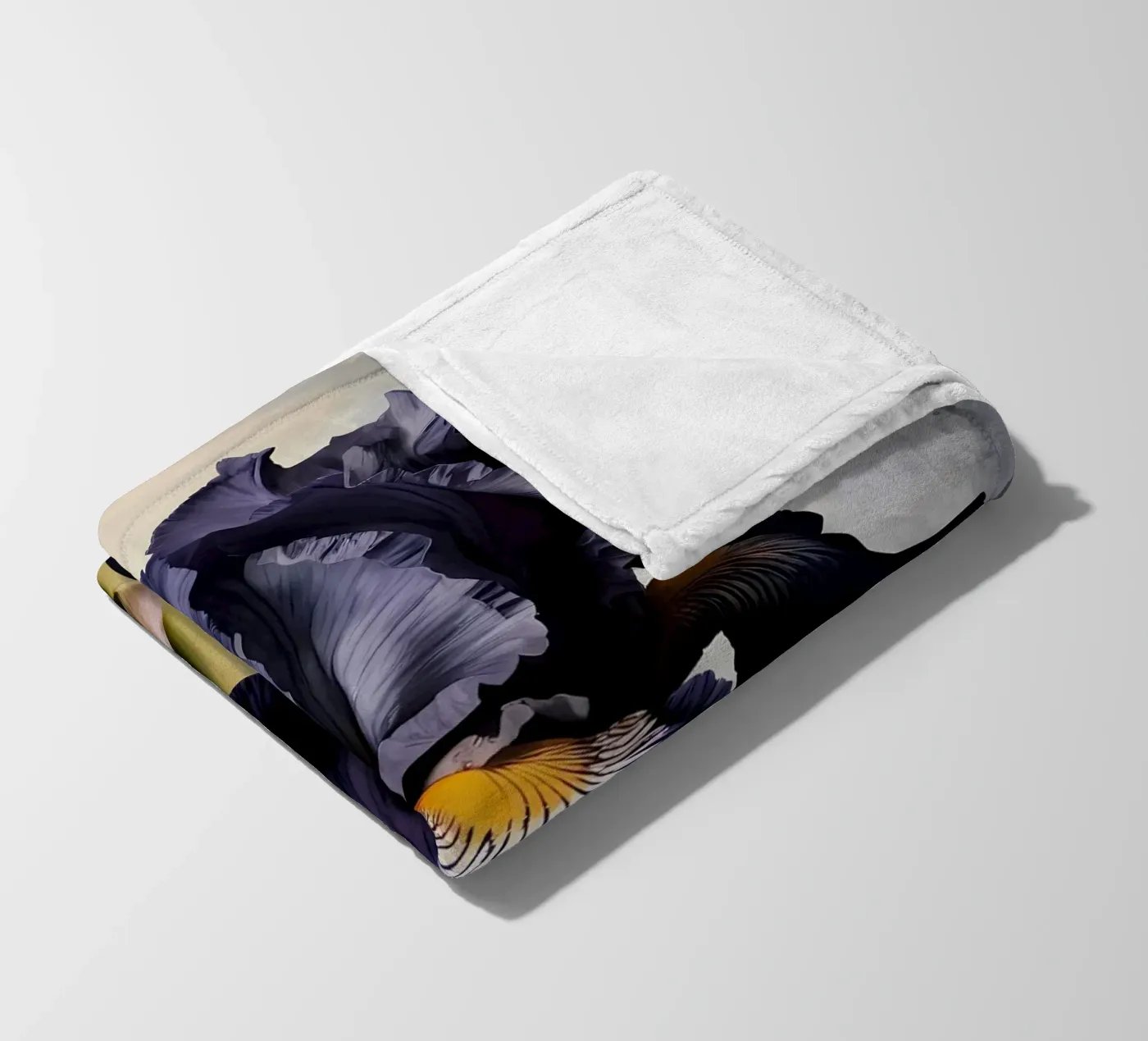 Iris nero coperta in pile da Artistic-shop