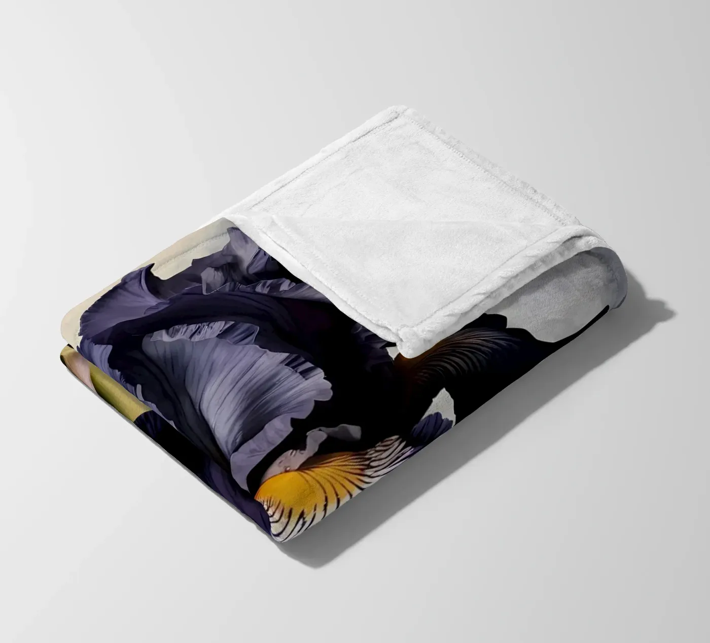 Iris nero coperta in pile da Artistic-shop