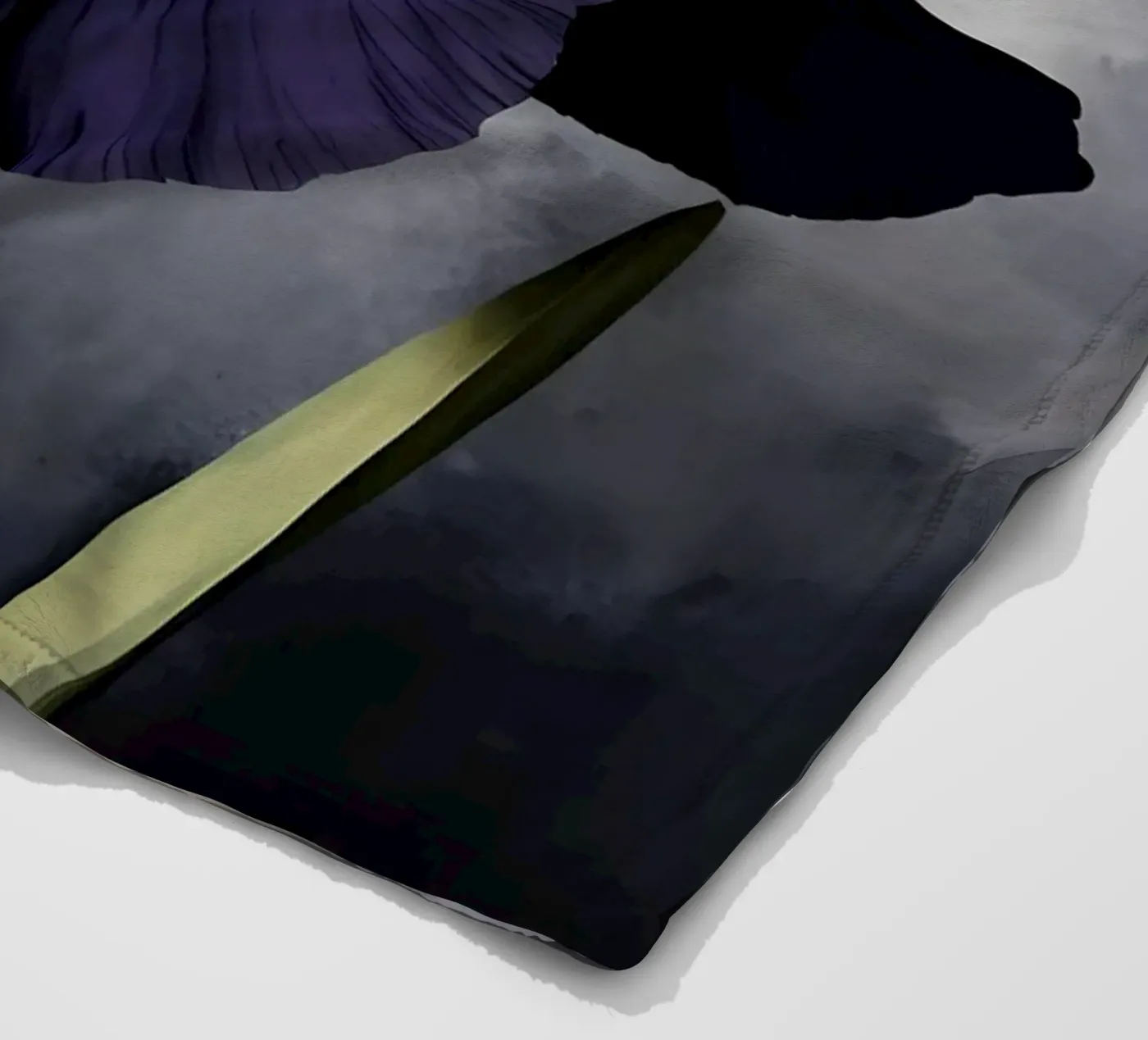 Iris nero coperta in pile da Artistic-shop