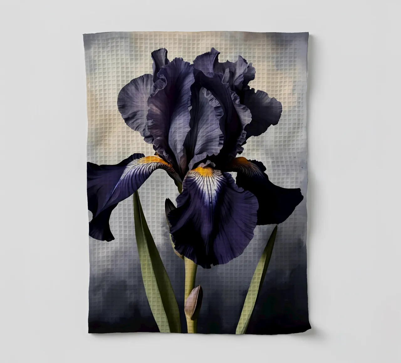 Iris nero canovaccio da cucina da Artistic-shop