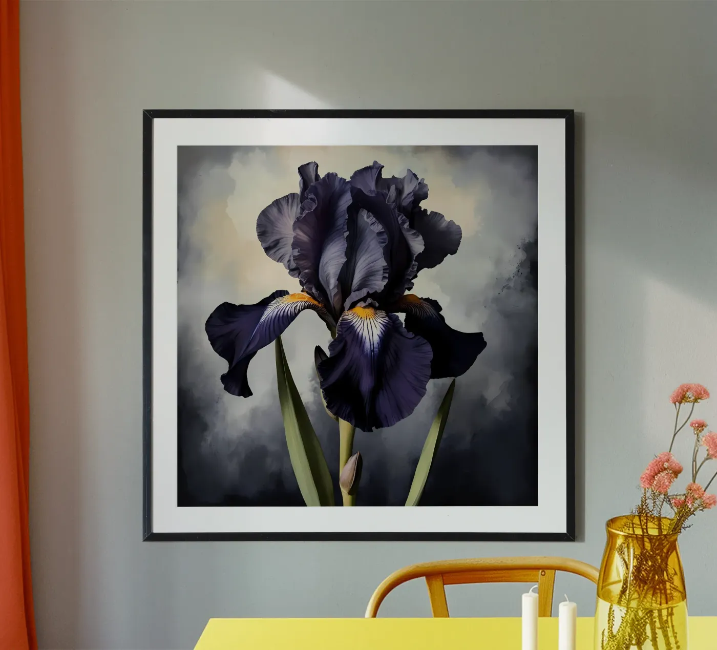 Iris nero poster da Artistic-shop