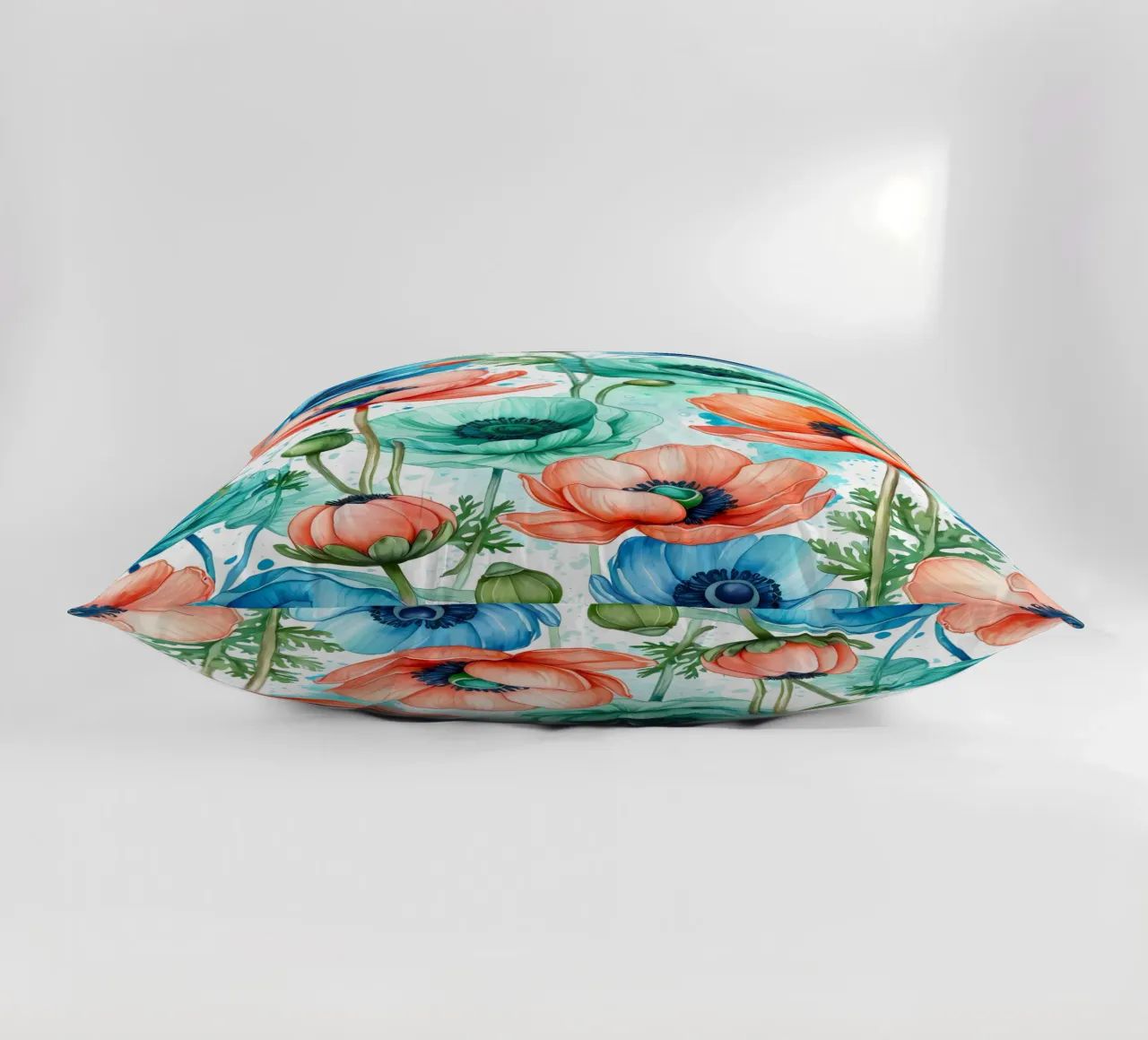 Anemoni ad acquerello cuscino da Artistic-shop