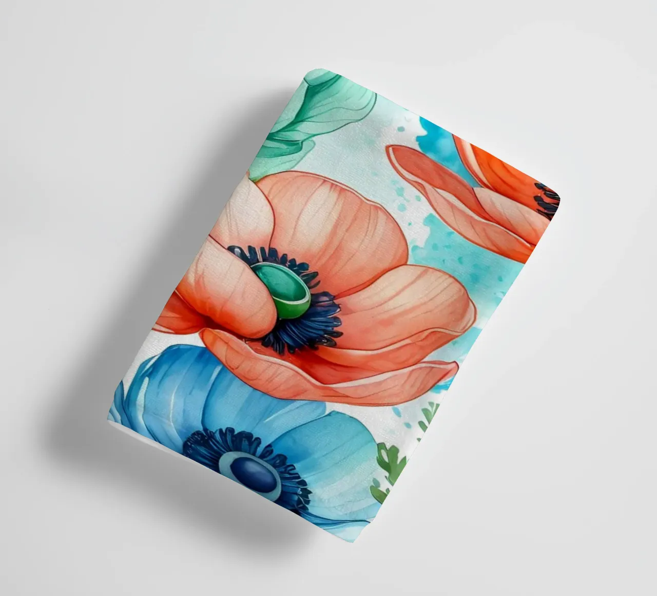 Anemoni ad acquerello asciugamano da bagno da Artistic-shop