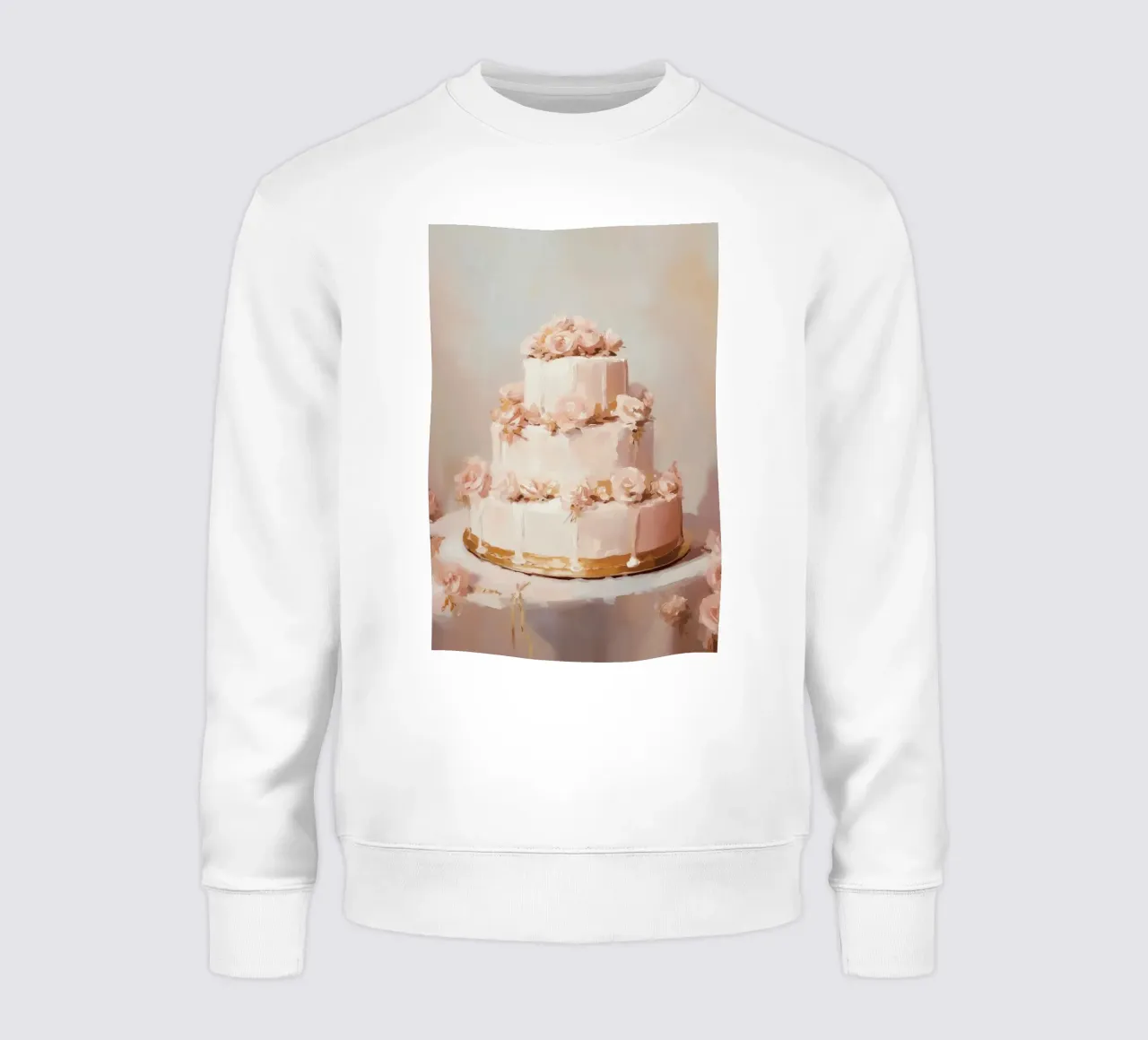 Torta floreale rosa felpa da Melloi Art Print